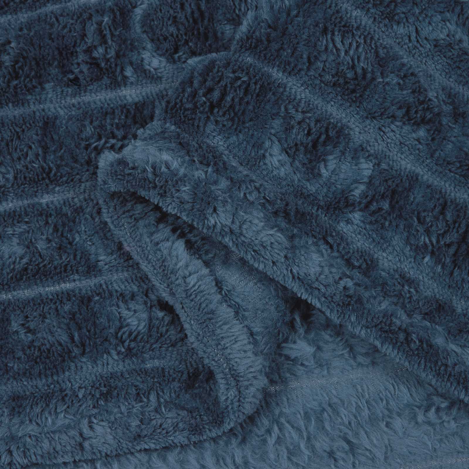 Wohndecke Marineblau 240 x 220 cm 1.37 kg Fleece