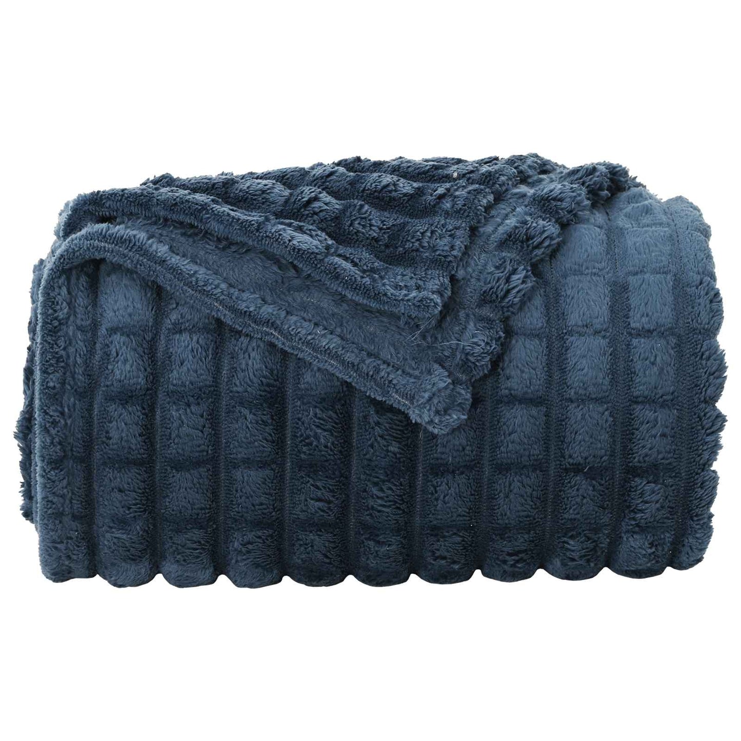 Wohndecke Marineblau 240 x 220 cm 1.37 kg Fleece