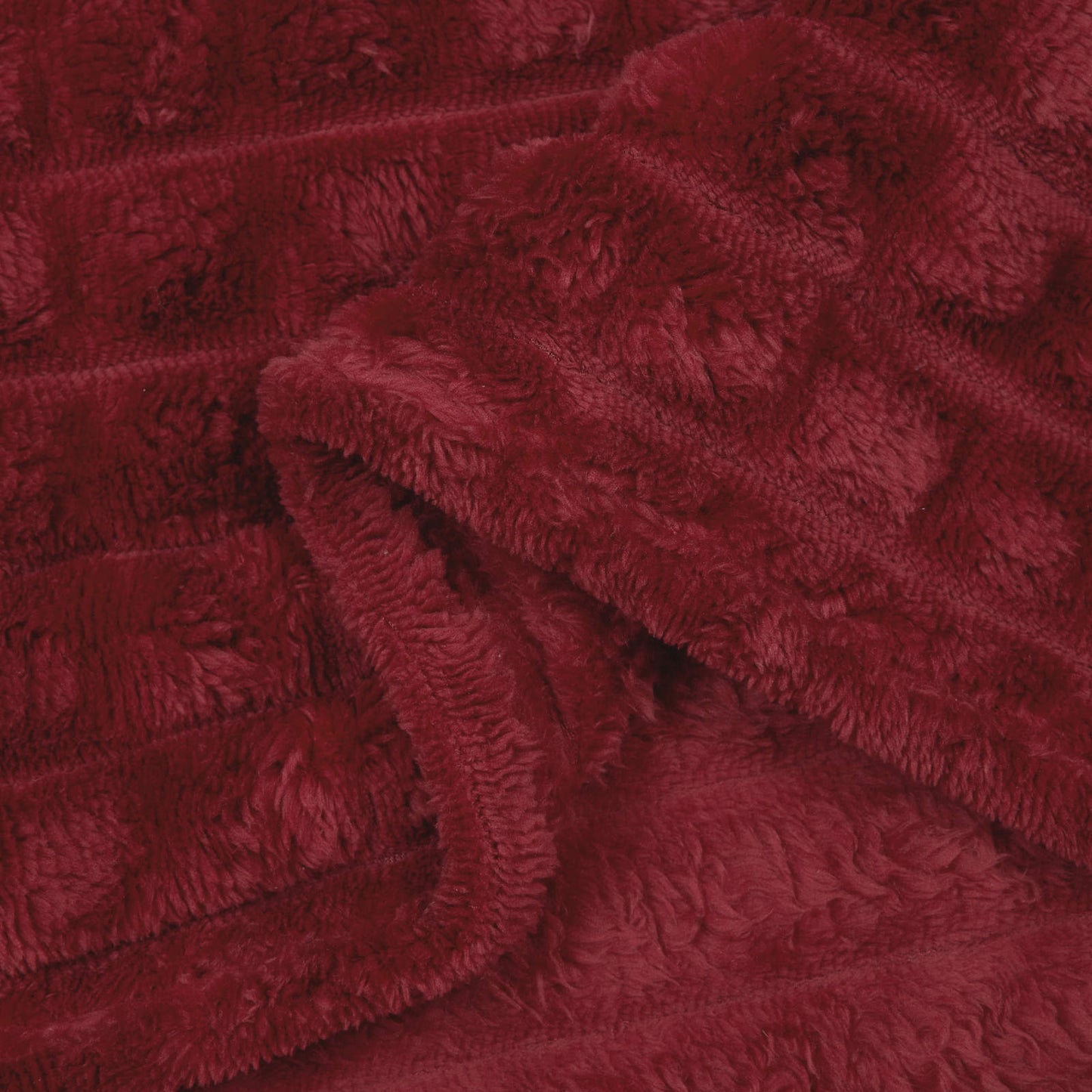 Wohndecke Bordeauxrot 270 x 240 cm 1.69 kg Fleece