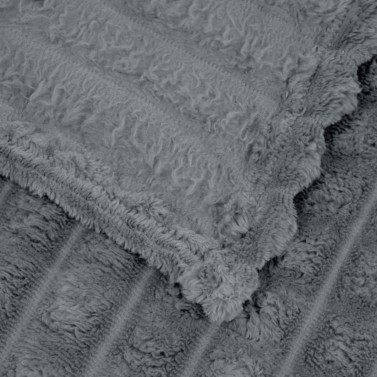 Wohndecken 6 stk. Dunkelgrau 240 x 220 cm 9.17 kg Fleece