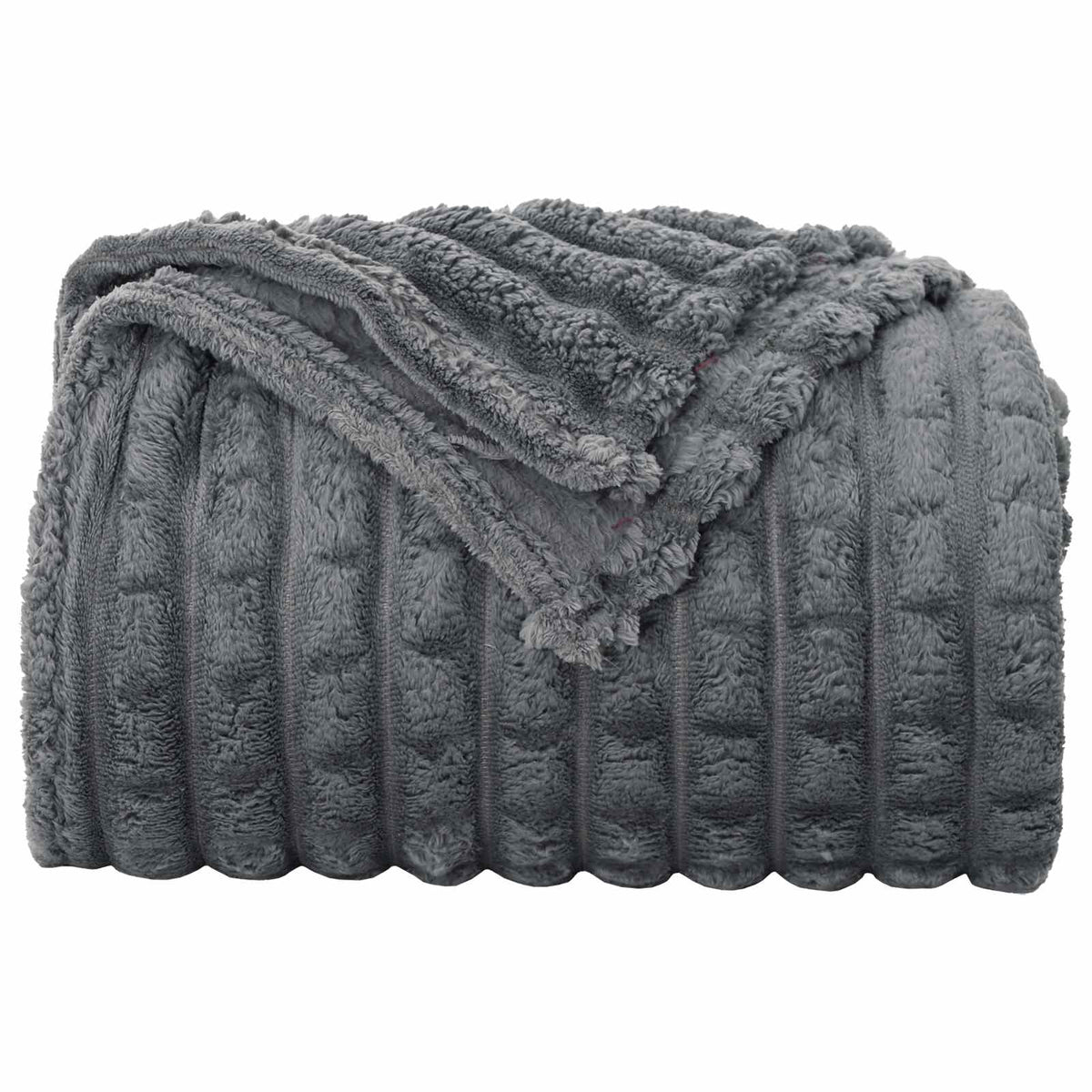 Wohndecken 6 stk. Dunkelgrau 240 x 220 cm 9.17 kg Fleece