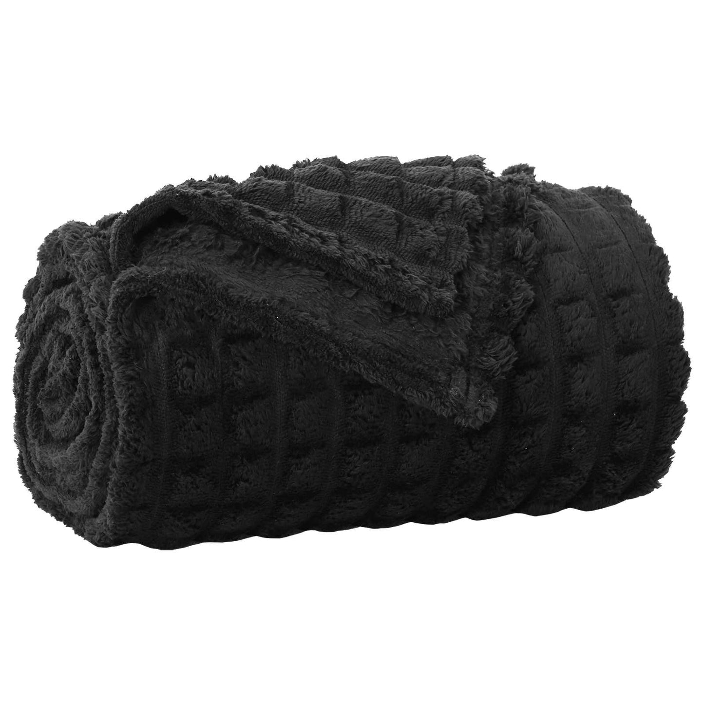 Wohndecken 6 stk. Schwarz 200 x 150 cm 4.5 kg Fleece