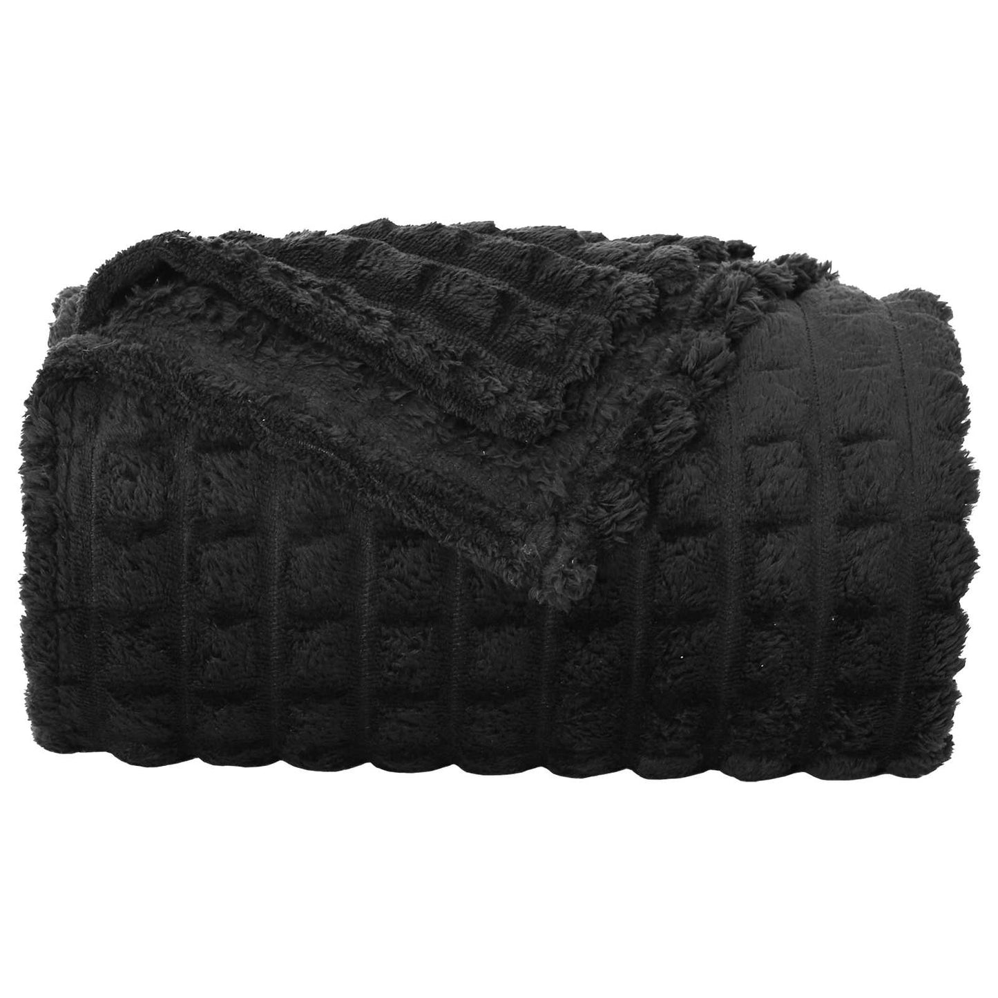 Wohndecken 6 stk. Schwarz 240 x 220 cm 8.63 kg Fleece