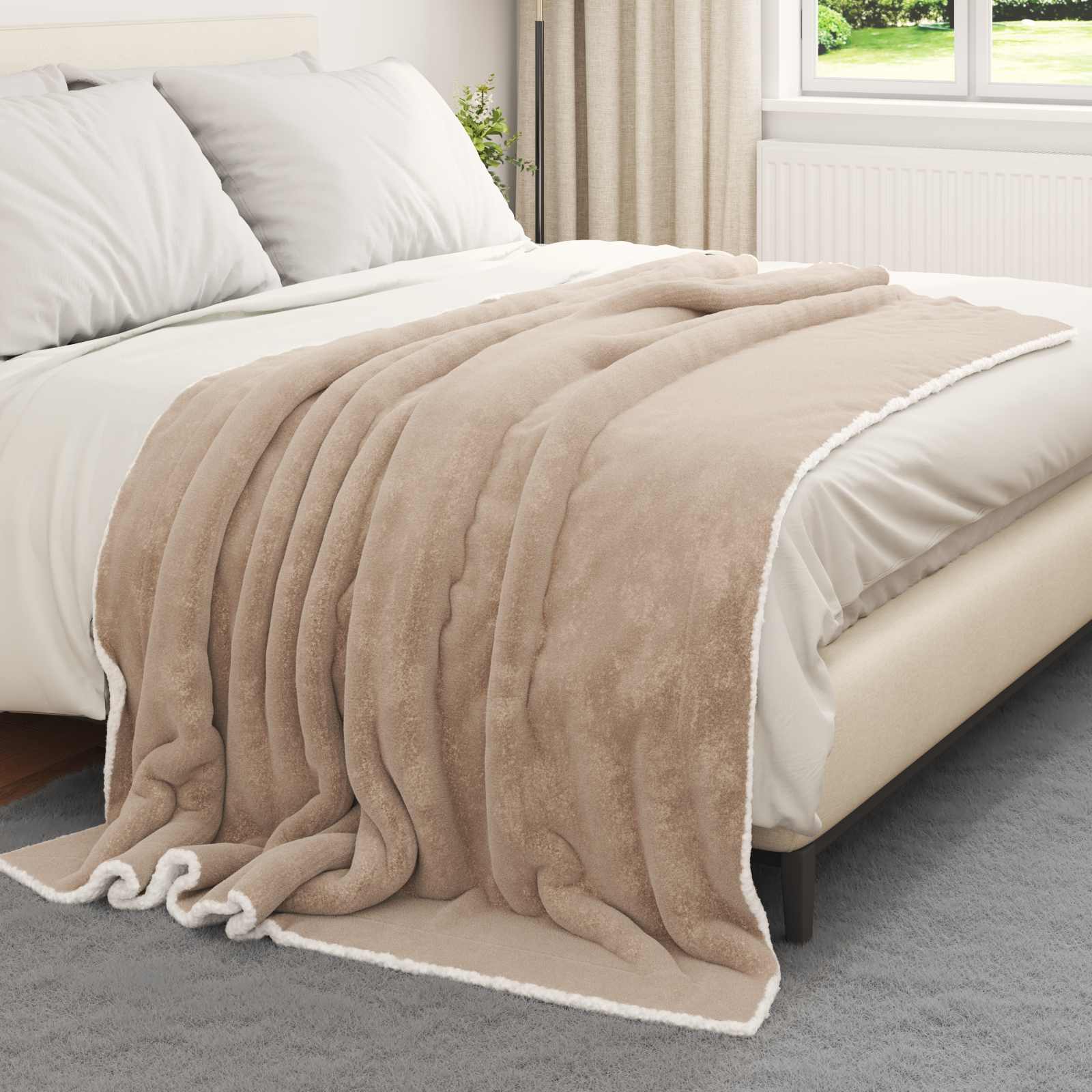 Wohndecke Kamel 150 x 200 cm 1.64 kg Fleece