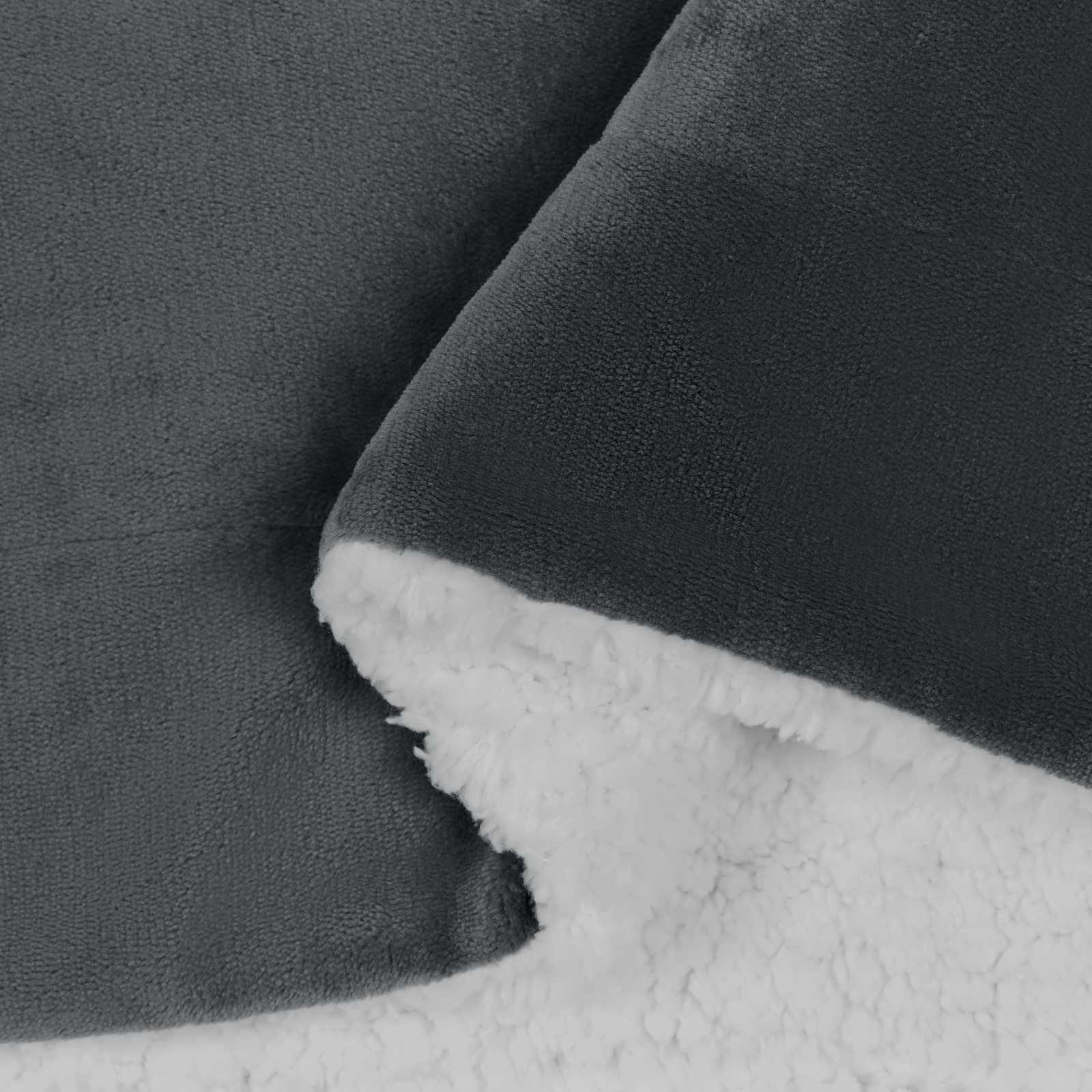 Wohndecke Dunkelgrau 150 x 200 cm 1.64 kg Fleece