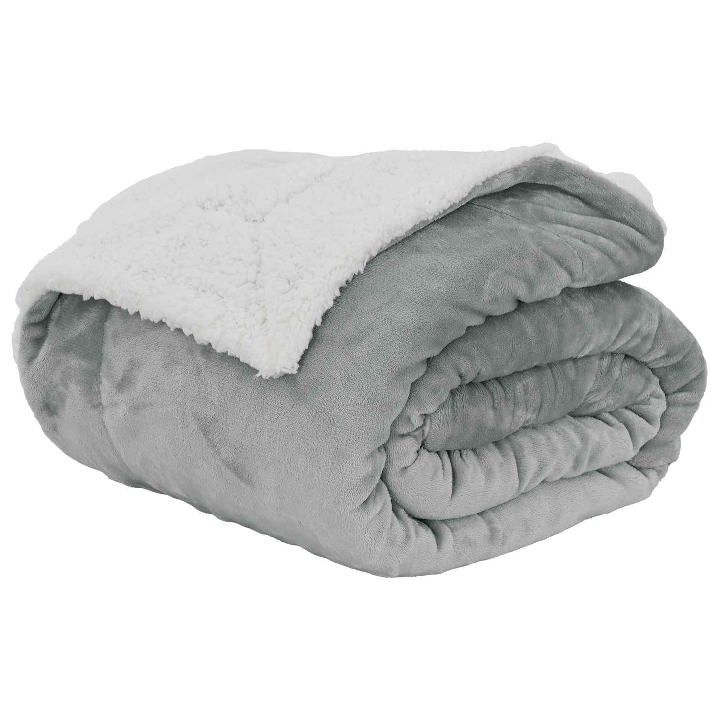 Wohndecke Grau 150 x 200 cm 1.64 kg Fleece
