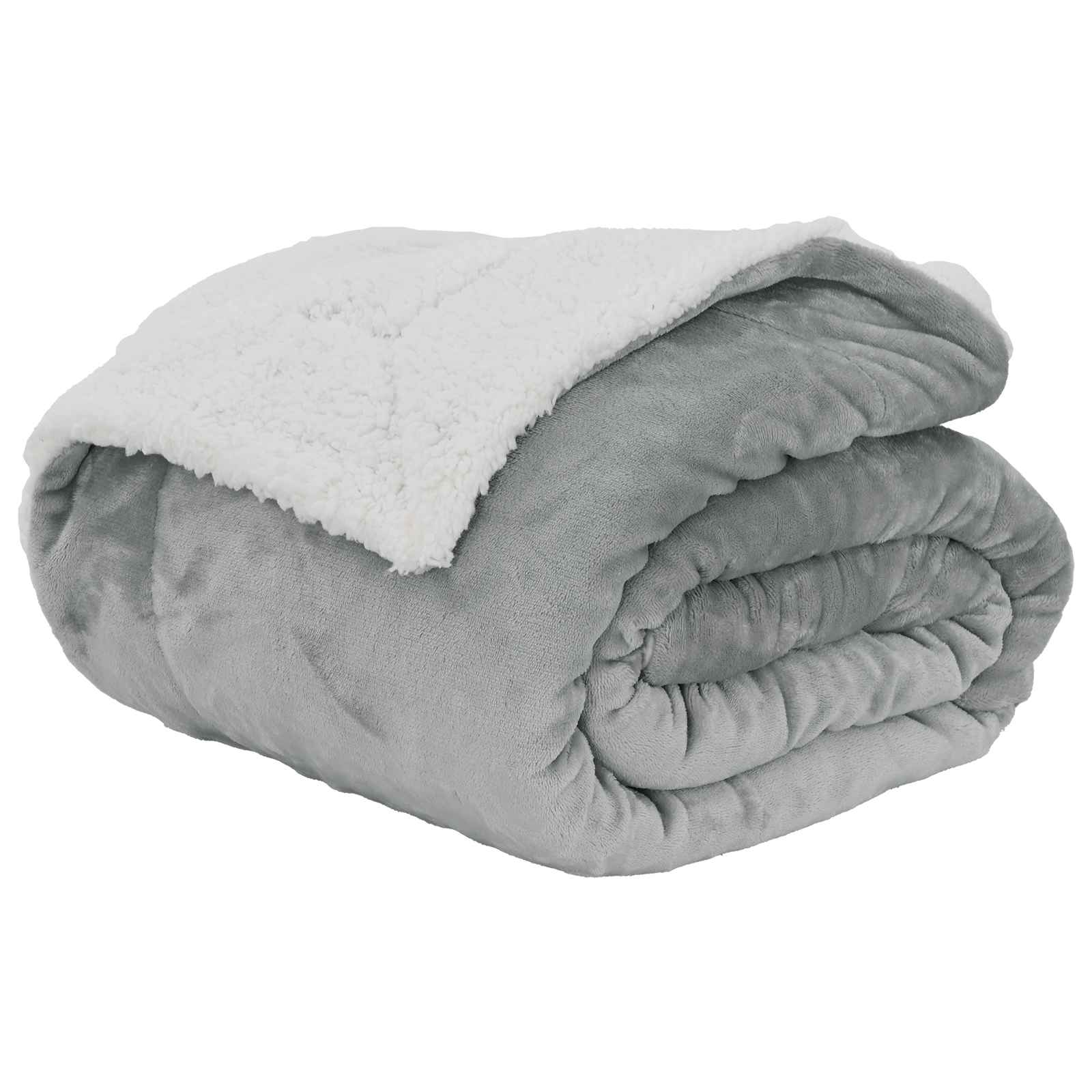 Wohndecke Grau 150 x 200 cm 1.64 kg Fleece