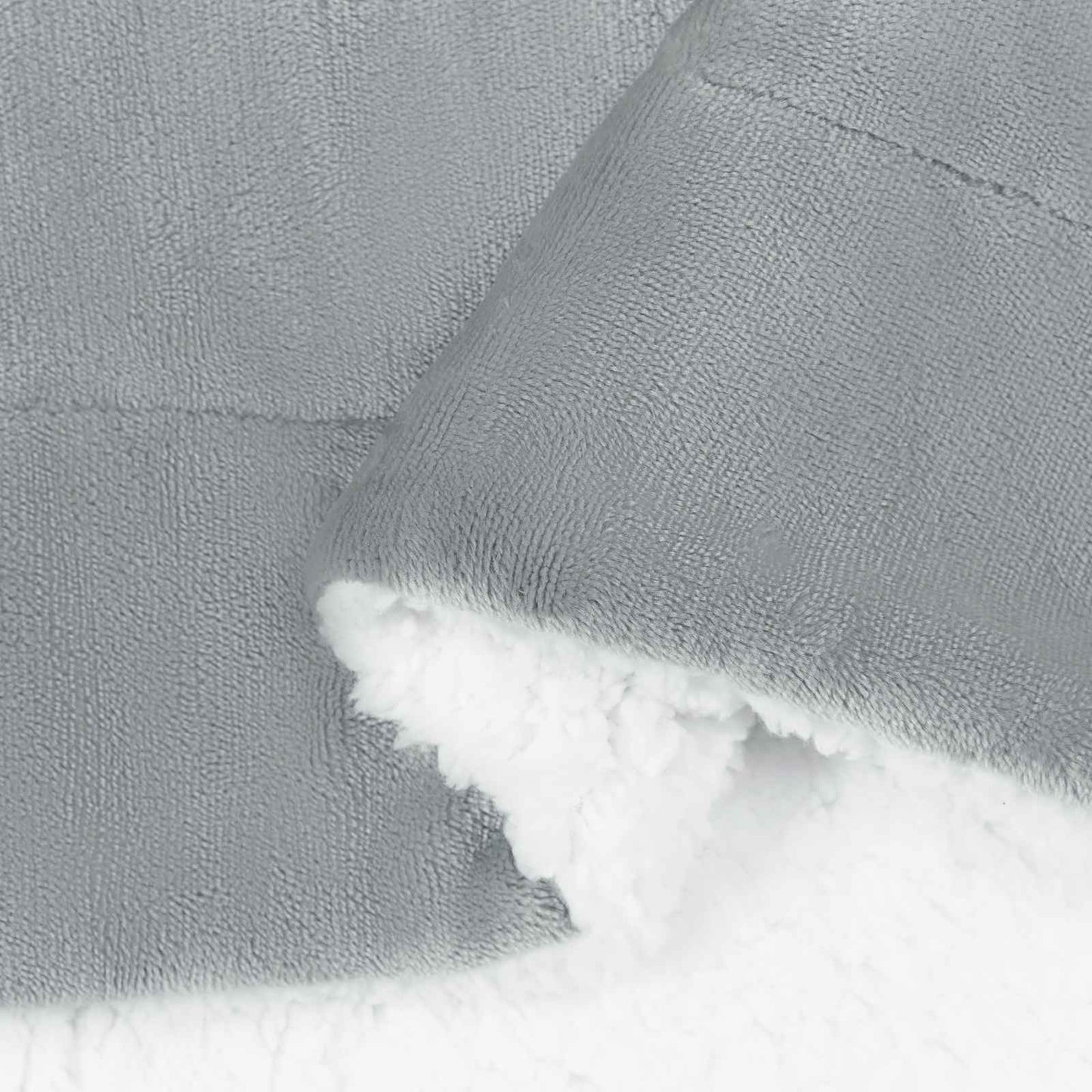 Wohndecke Grau 240 x 270 cm 3.17 kg Fleece