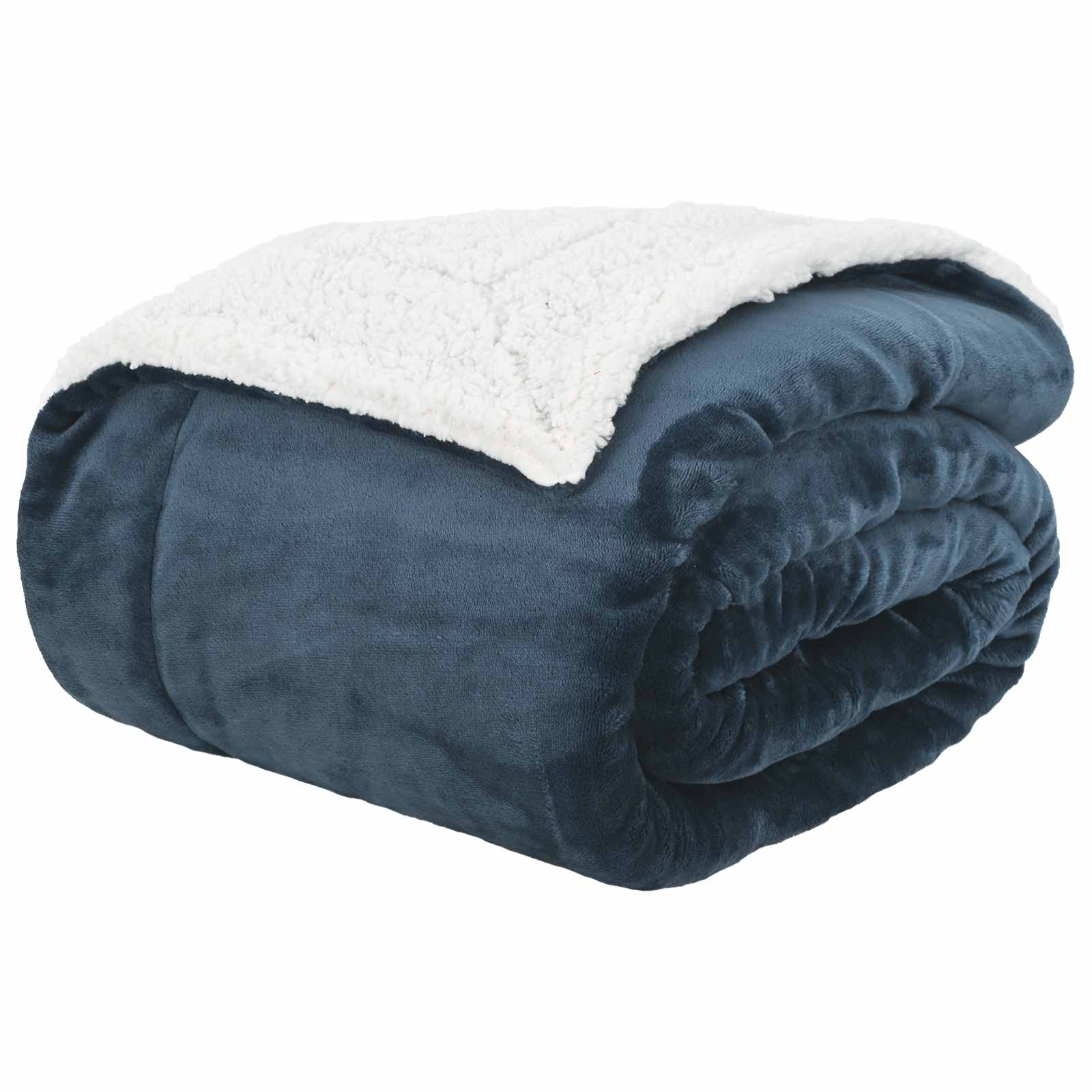Wohndecke Marineblau 150 x 200 cm 1.64 kg Fleece