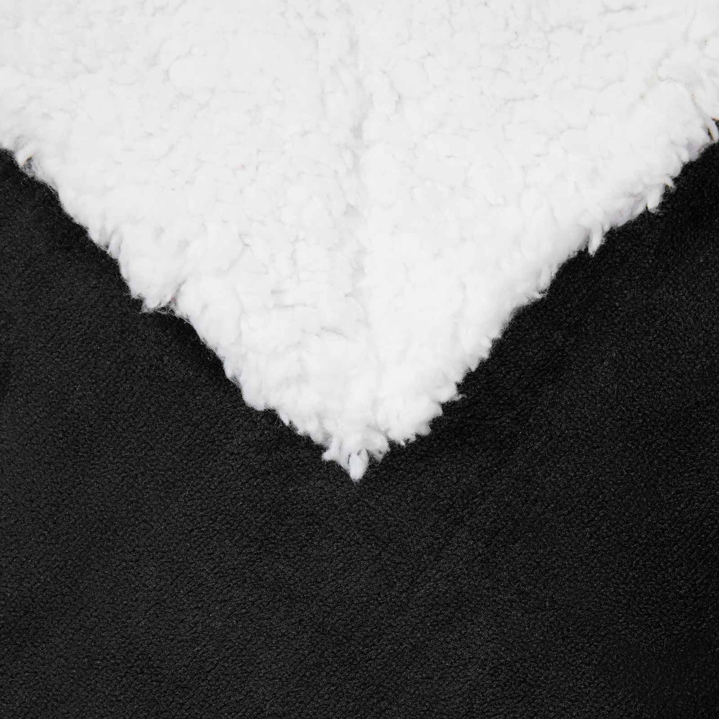 Wohndecke Schwarz 130 x 150 cm 1 kg Fleece
