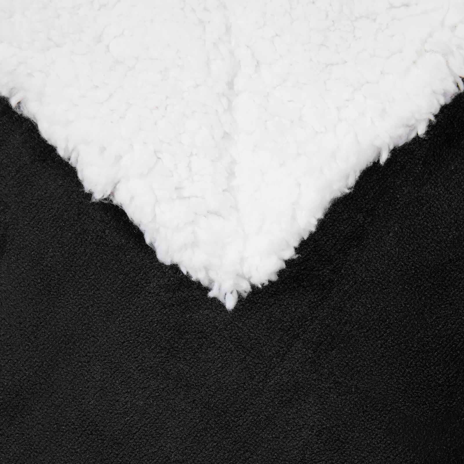 Wohndecke Schwarz 130 x 150 cm 1 kg Fleece