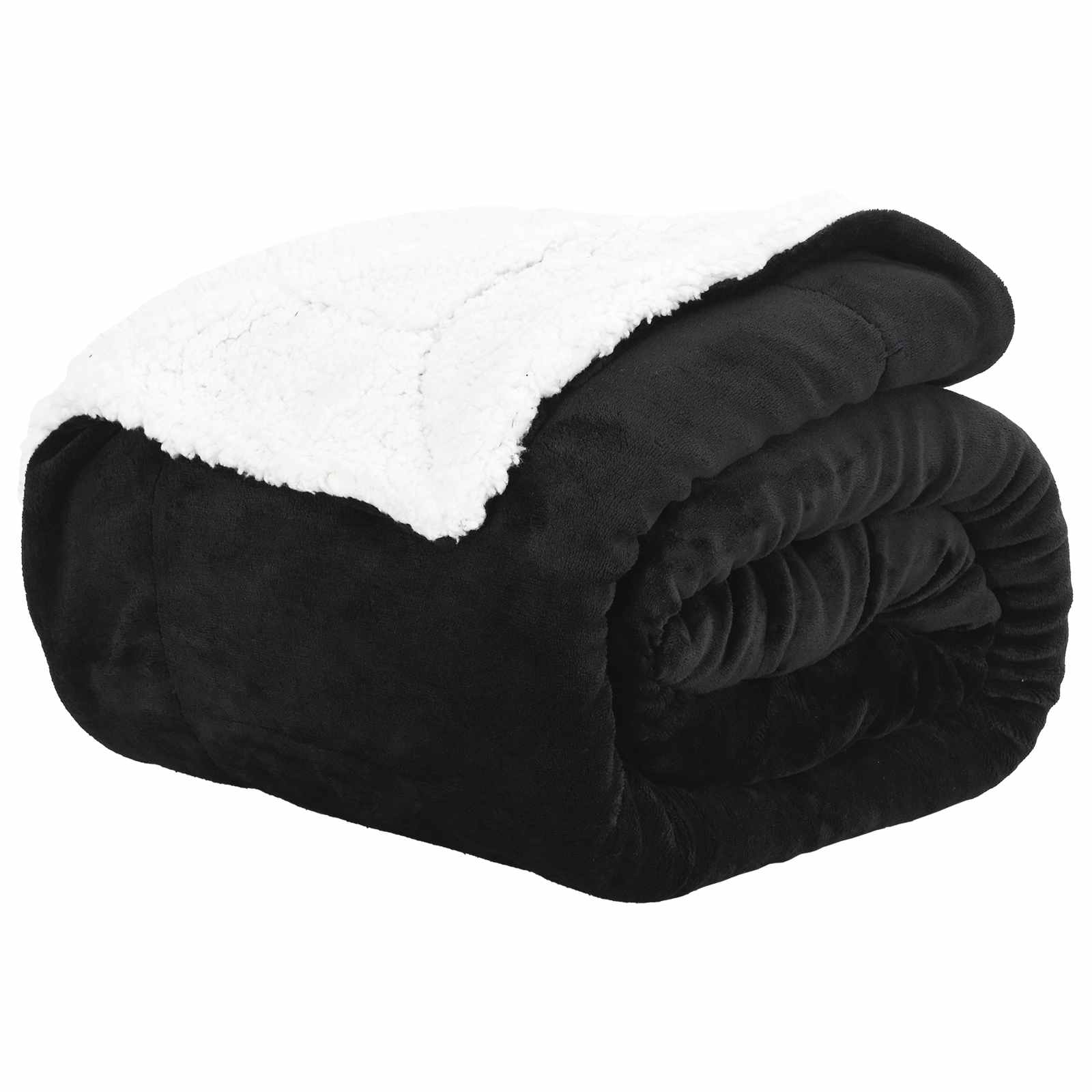 Wohndecke Schwarz 150 x 200 cm 1.64 kg Fleece