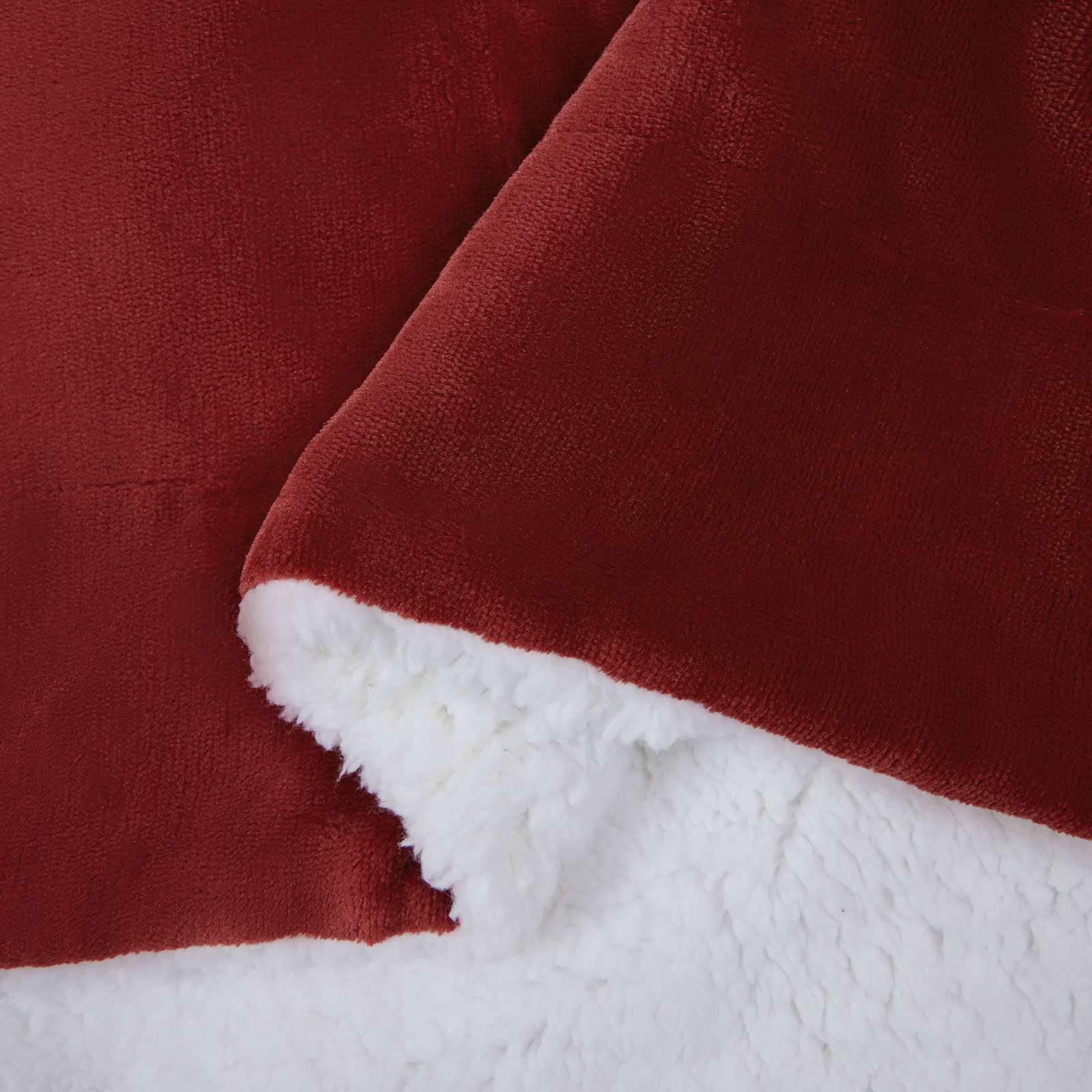 Wohndecke Bordeauxrot 130 x 150 cm 1 kg Fleece
