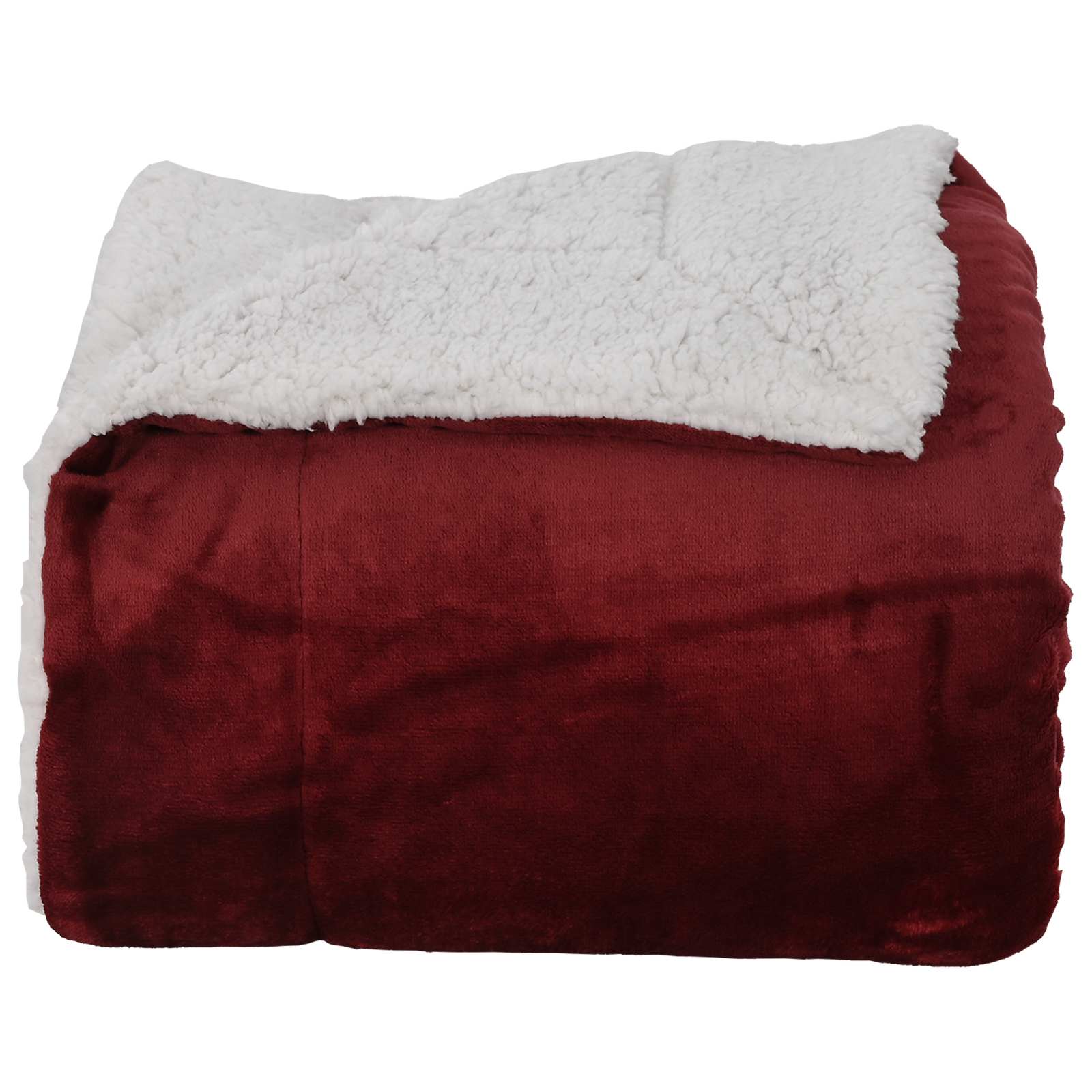 Wohndecke Bordeauxrot 240 x 270 cm 3.17 kg Fleece
