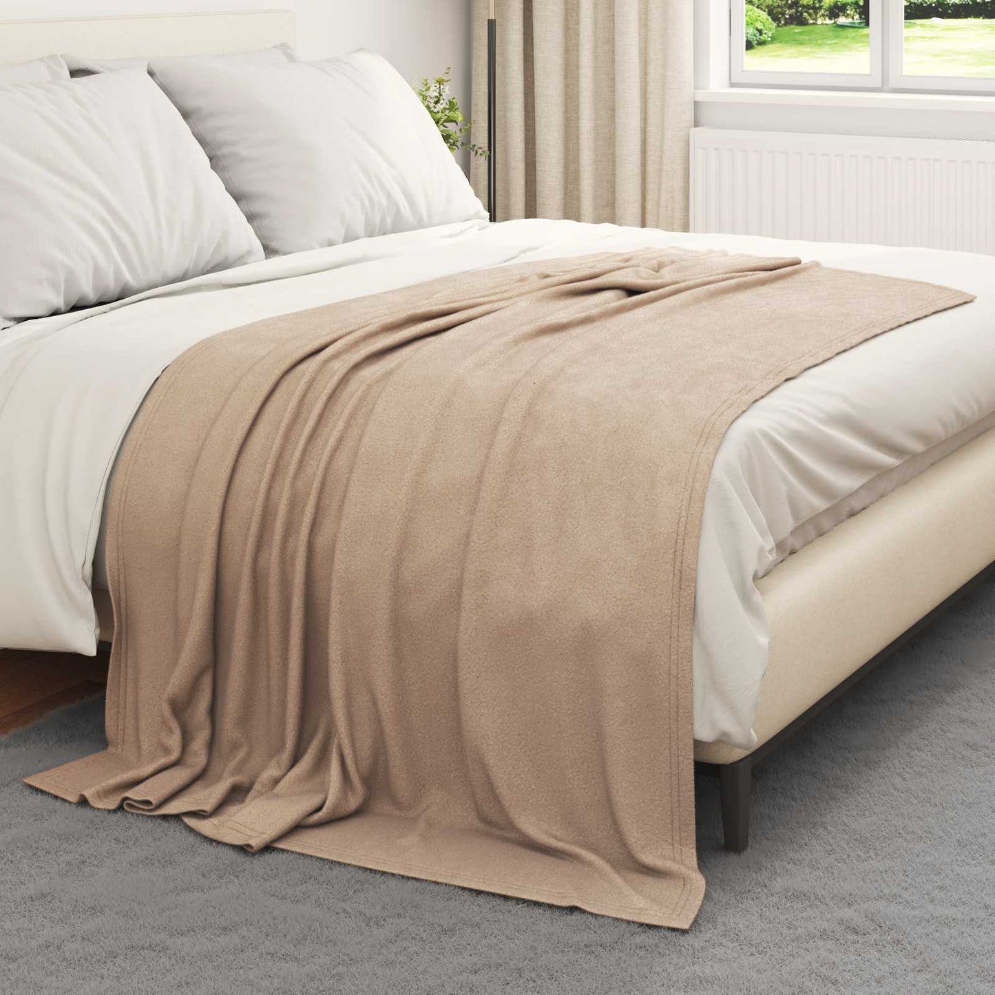 Wohndecke Kamel 200 x 150 cm 0.45 kg Fleece