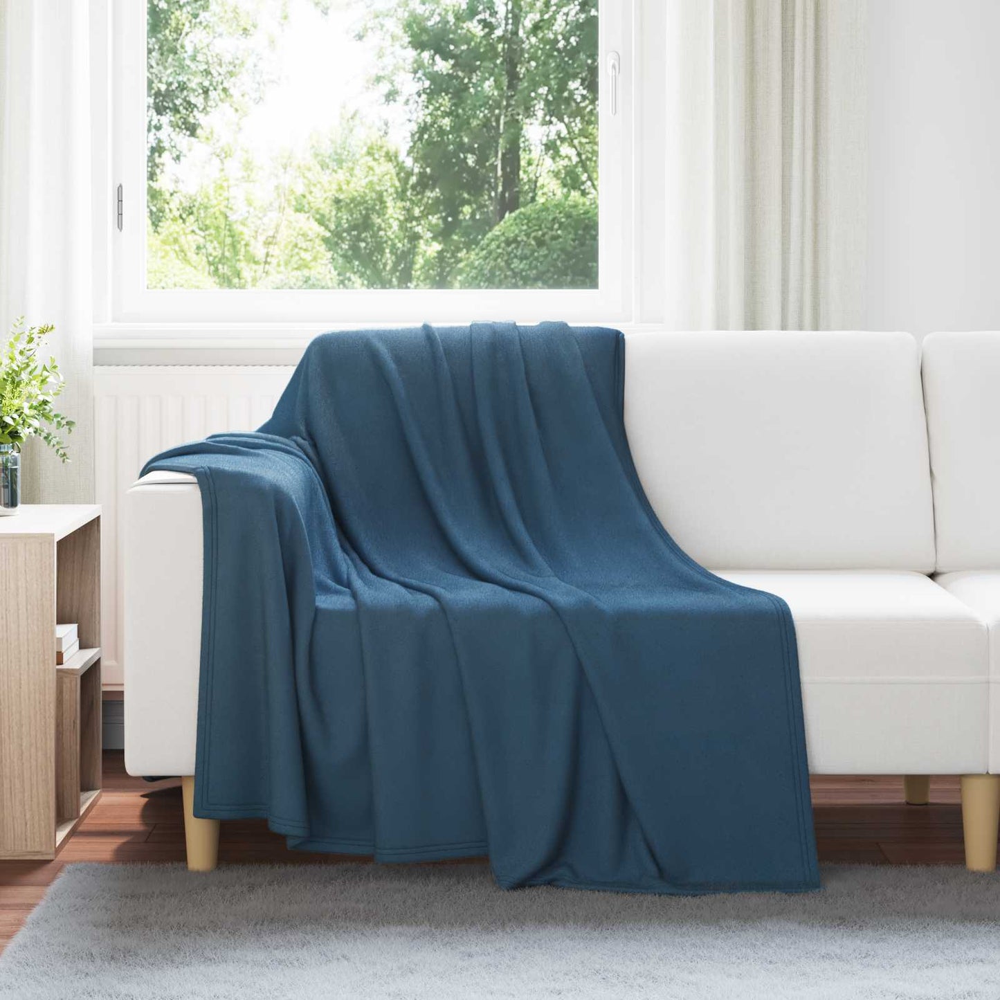 Wohndecke Marineblau 200 x 150 cm 0.42 kg Fleece