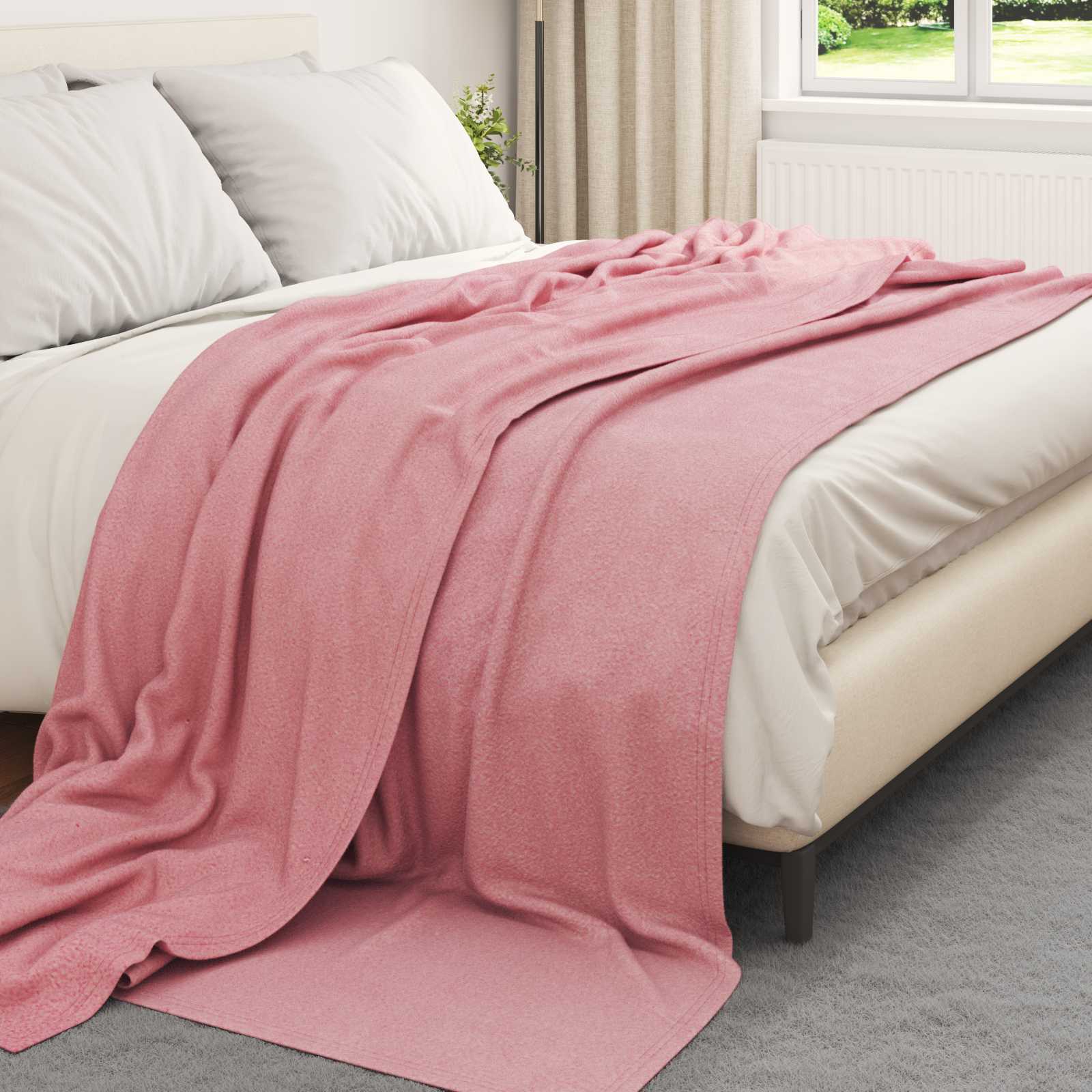 Wohndecke Rosa 240 x 220 cm 0.74 kg Fleece