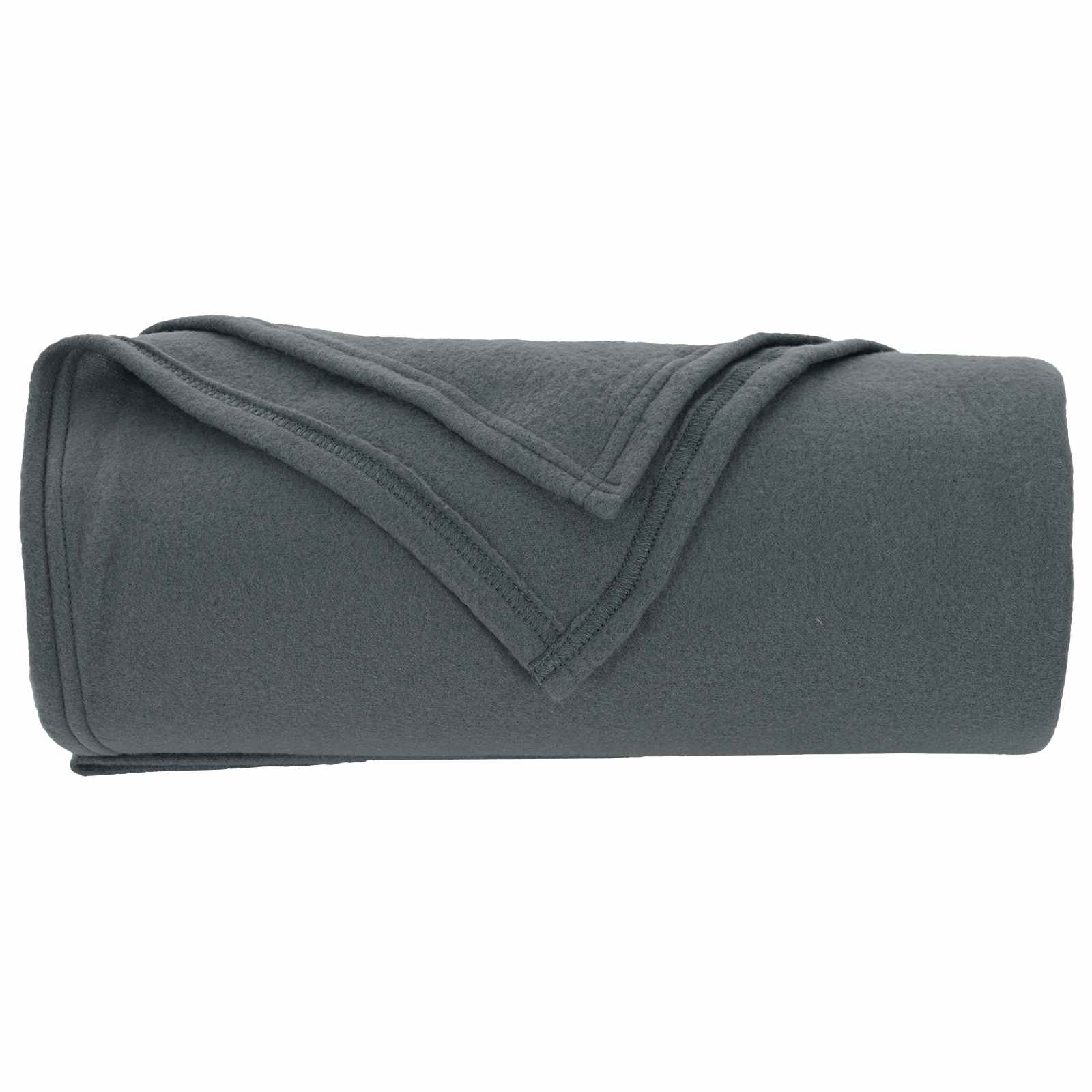 Wohndecken 6 stk. Dunkelgrau 240 x 220 cm 4.44 kg Fleece
