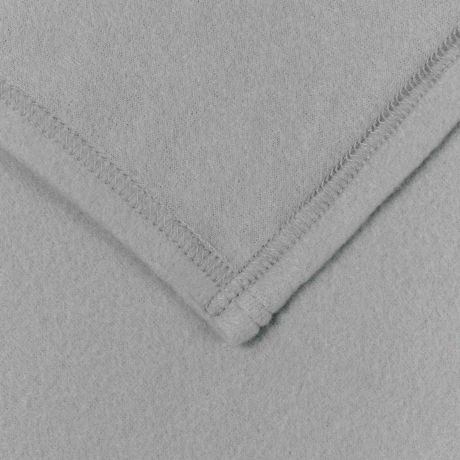 Wohndecken 6 stk. Grau 240 x 220 cm 4.28 kg Fleece