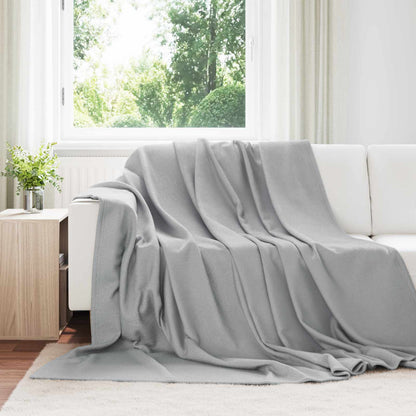 Wohndecken 6 stk. Grau 240 x 220 cm 4.28 kg Fleece