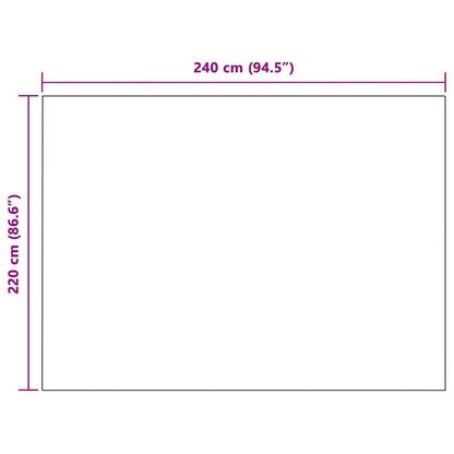 Wohndecken 6 stk. Grau 240 x 220 cm 4.28 kg Fleece
