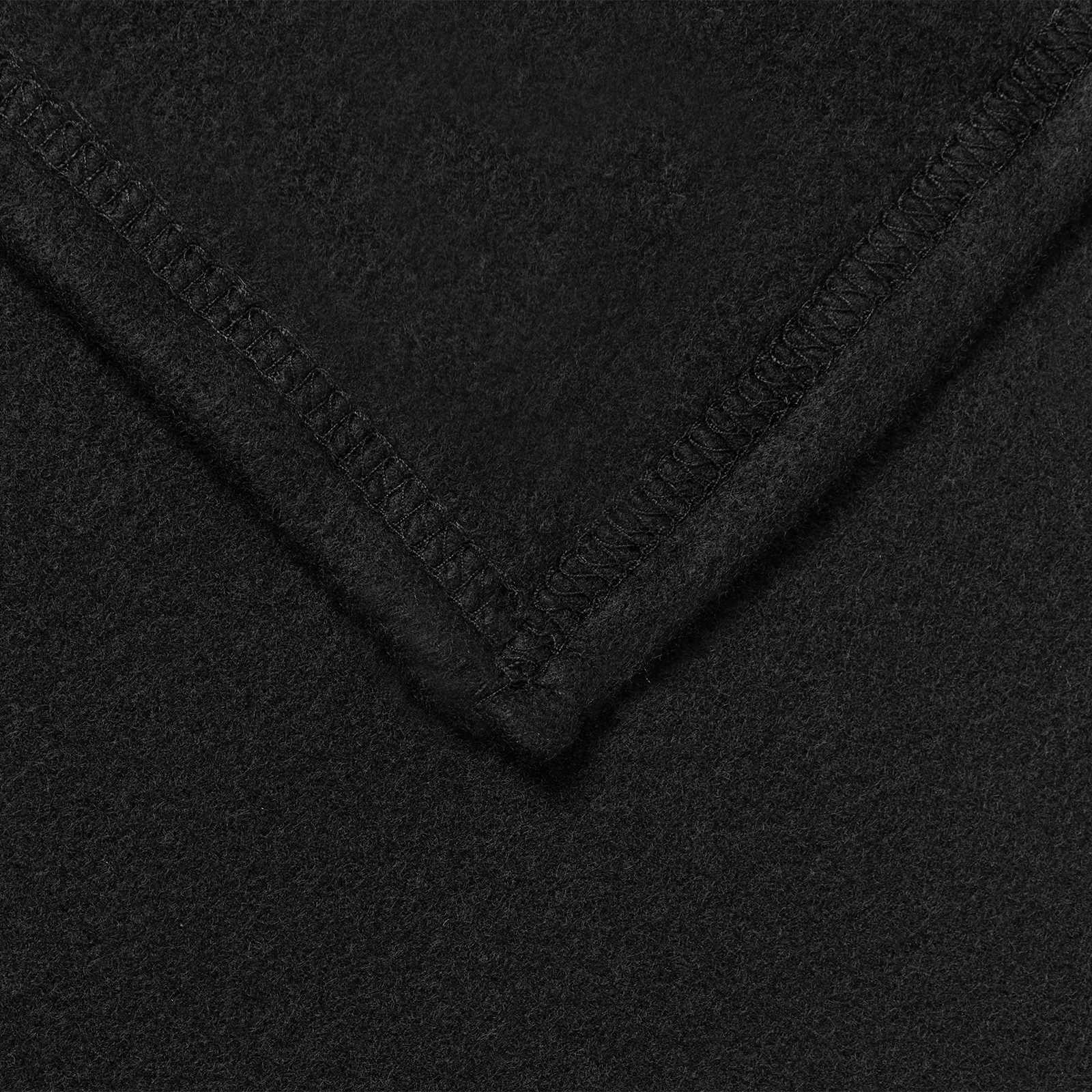 Wohndecken 6 stk. Schwarz 240 x 220 cm 4.28 kg Fleece