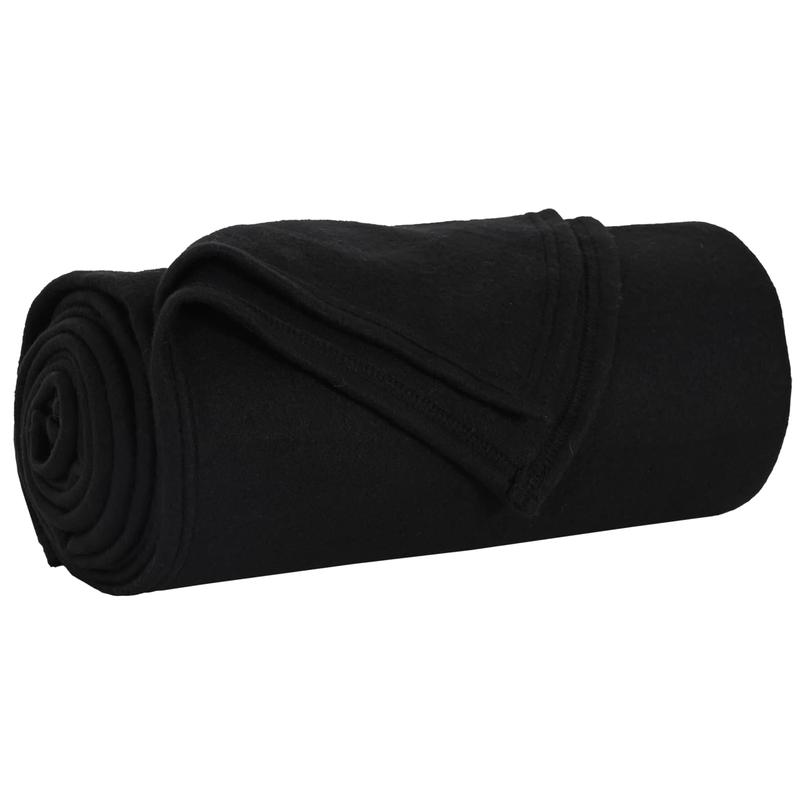 Wohndecken 6 stk. Schwarz 240 x 220 cm 4.28 kg Fleece