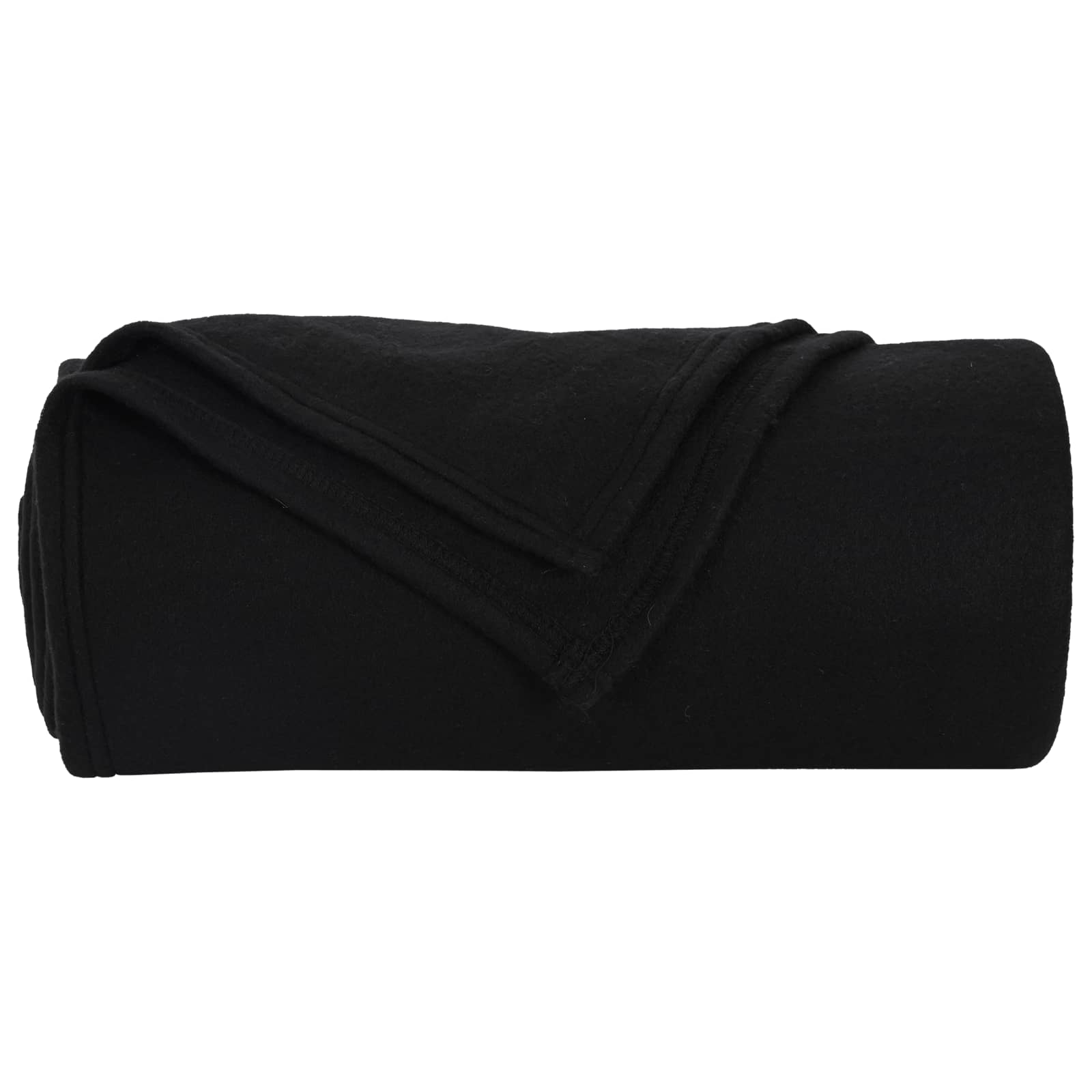 Wohndecken 6 stk. Schwarz 240 x 220 cm 4.28 kg Fleece