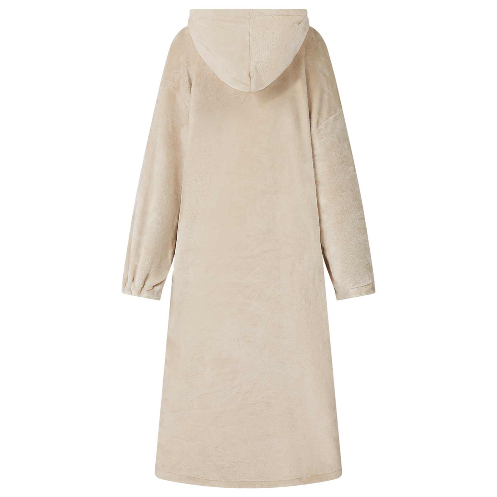 Decken-Hoodie Beige L Flanell