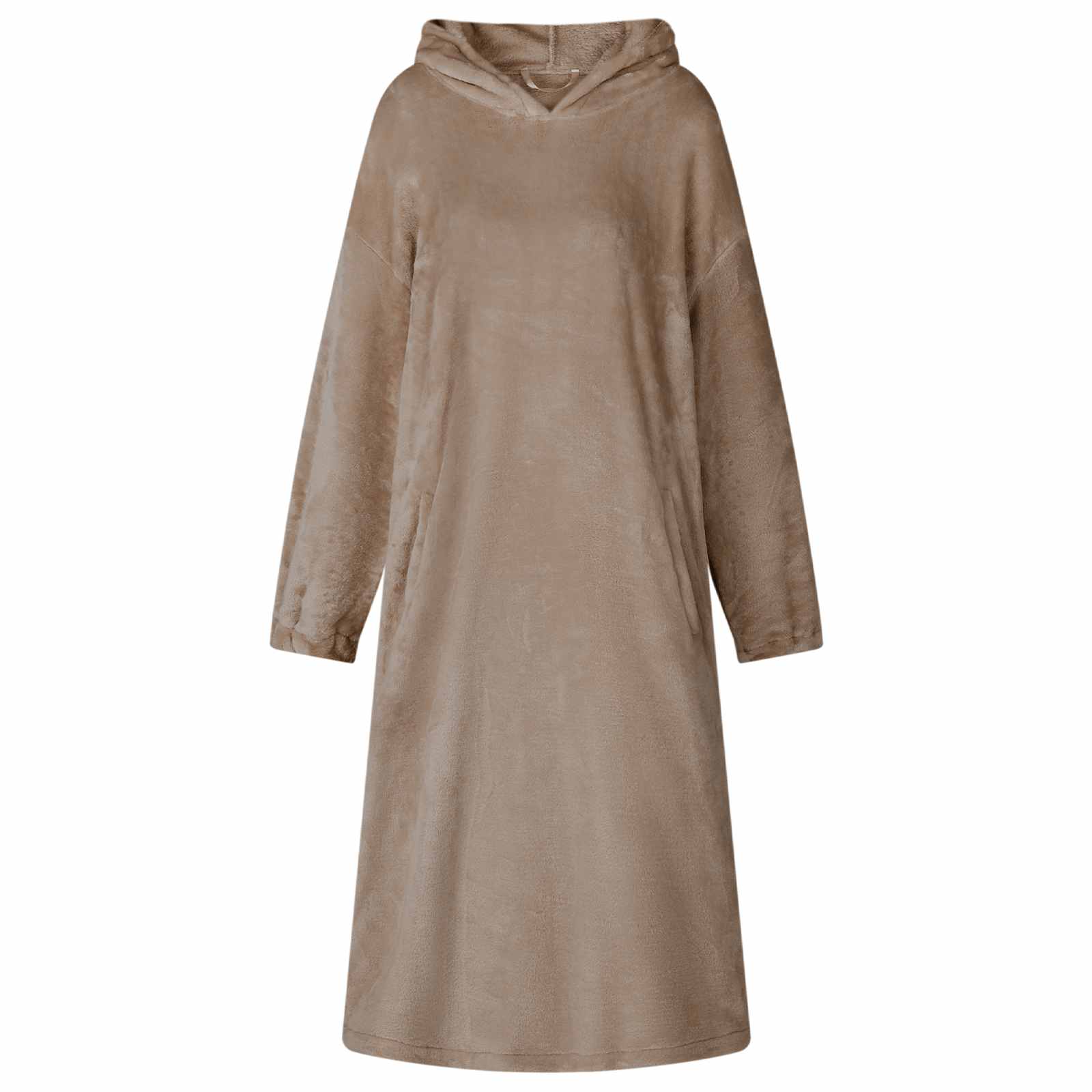 Decken-Hoodie Kamel S Flanell