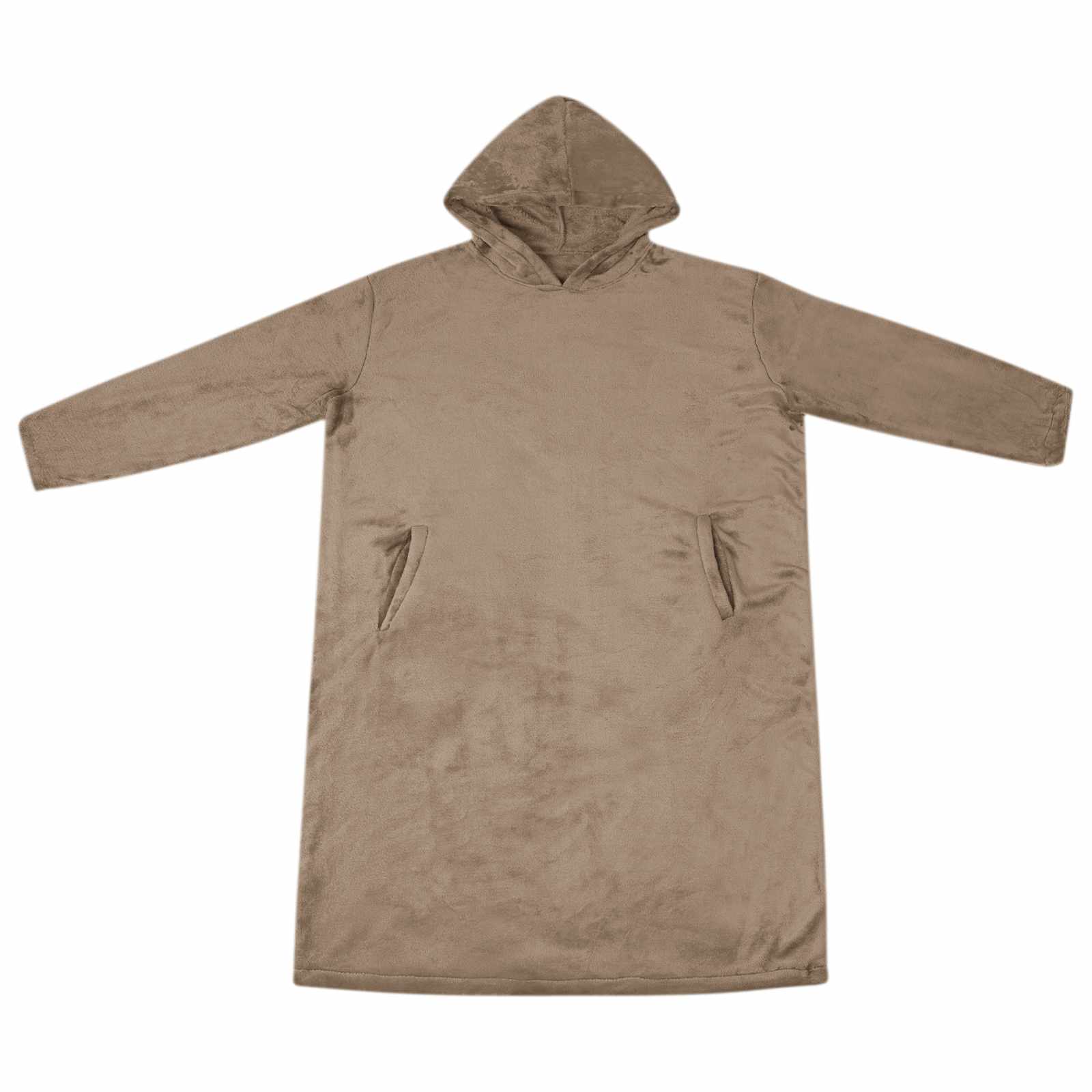 Decken-Hoodie Kamel M Flanell