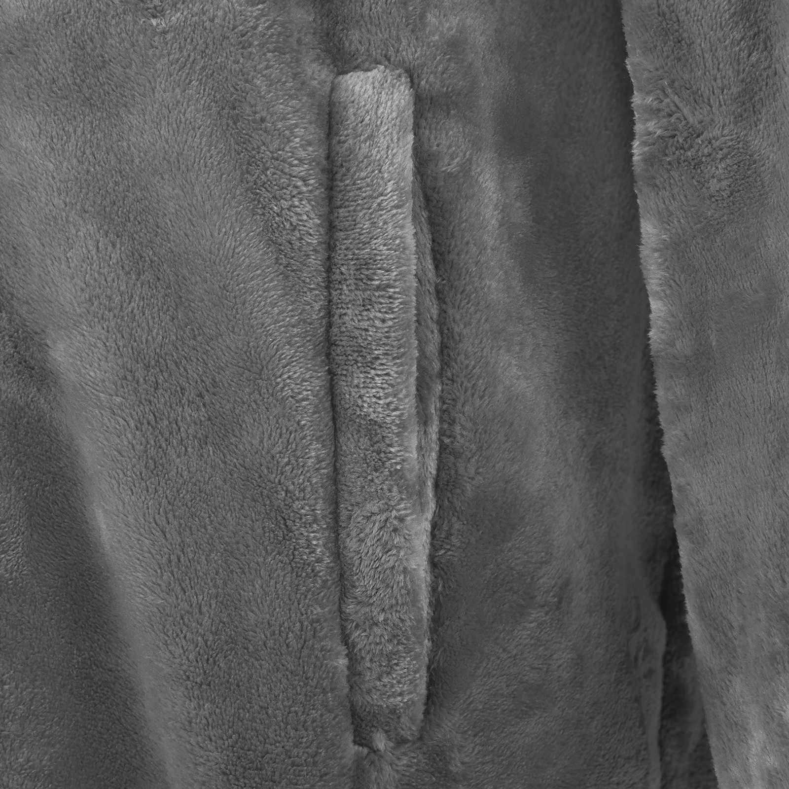 Decken-Hoodie Dunkelgrau L Flanell