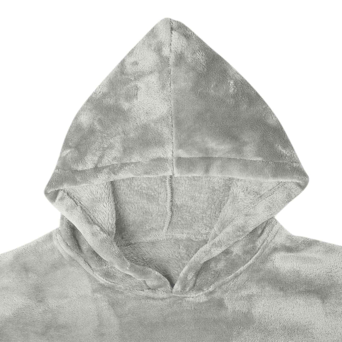 Decken-Hoodie Grau S Flanell