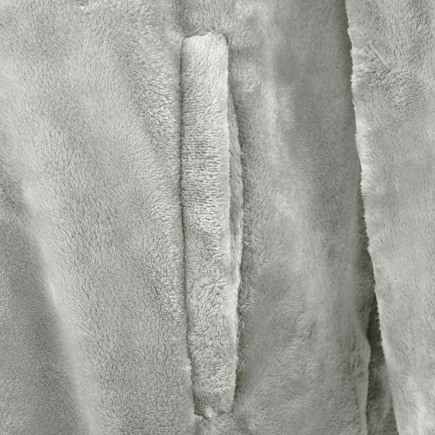 Decken-Hoodie Grau S Flanell