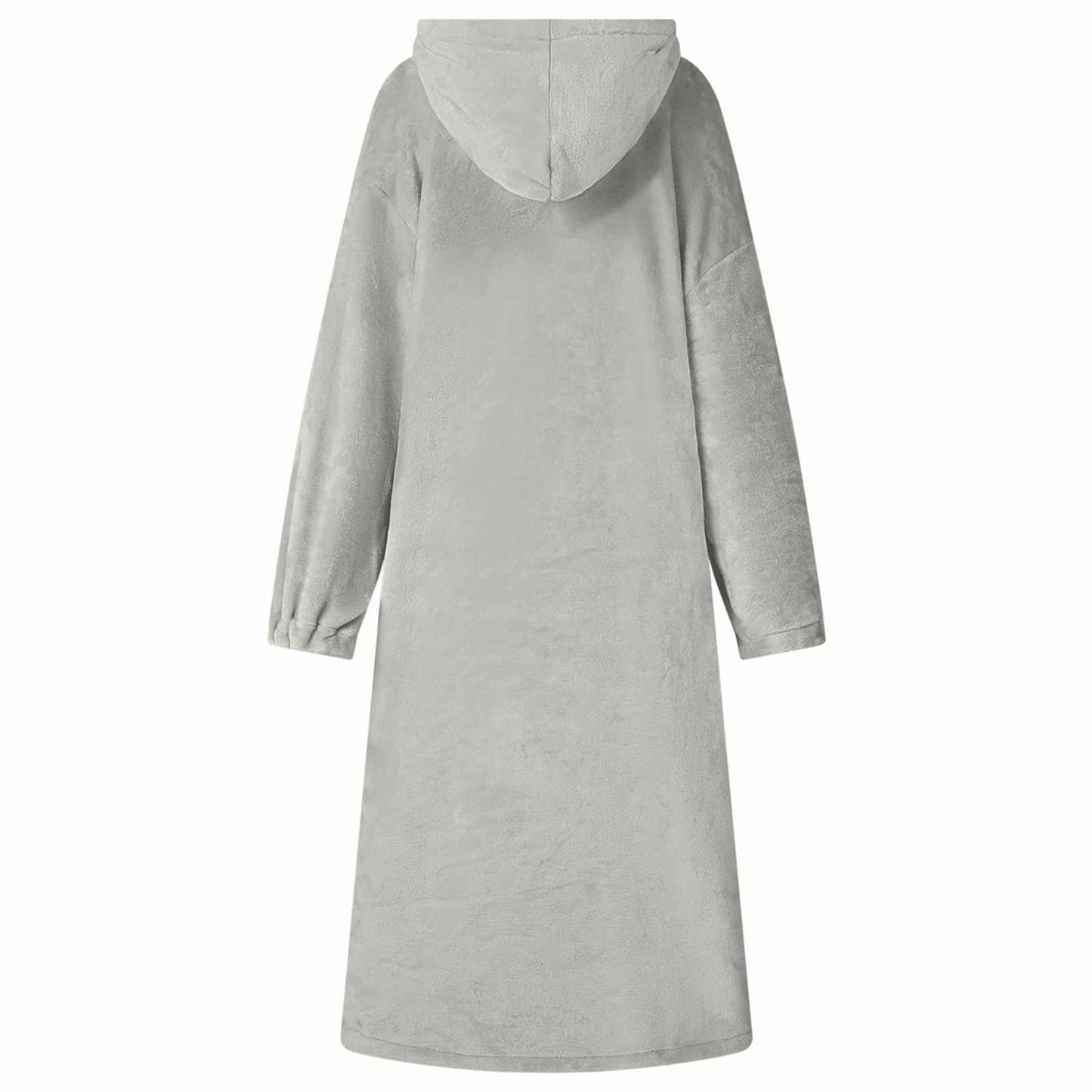 Decken-Hoodie Grau S Flanell