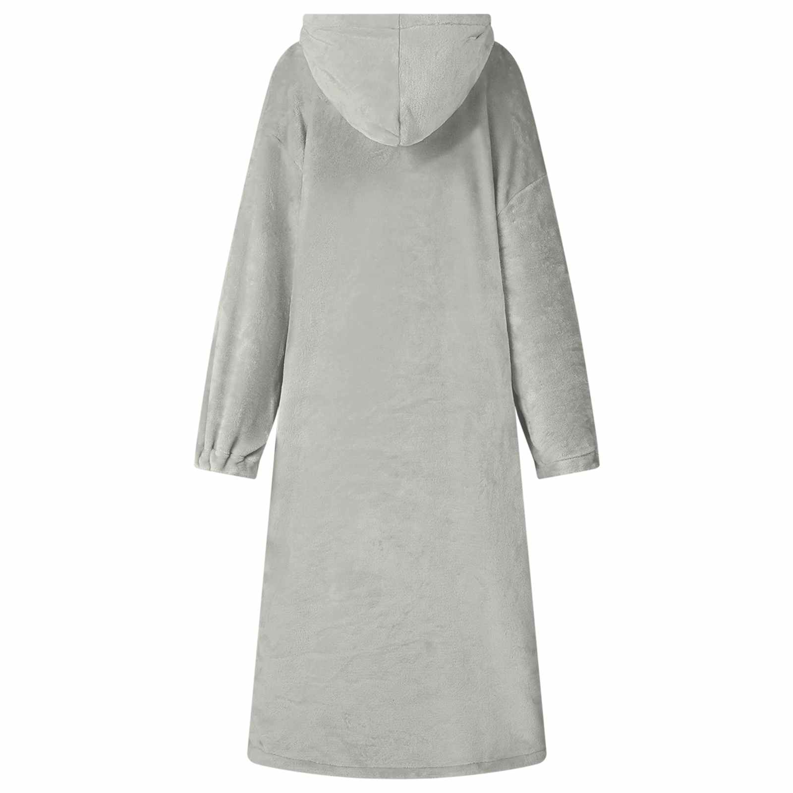 Decken-Hoodie Grau M Flanell