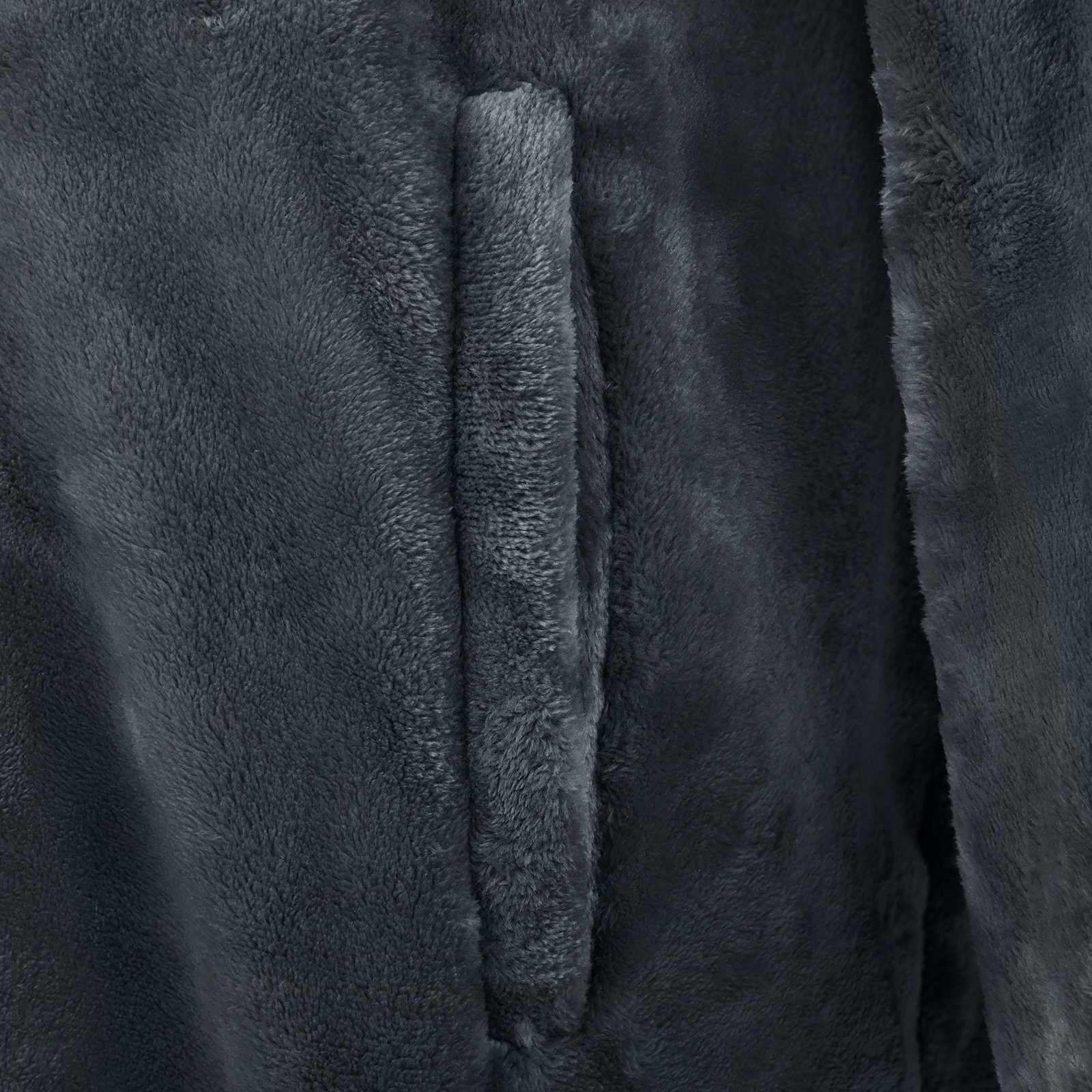 Decken-Hoodie Marineblau S Flanell