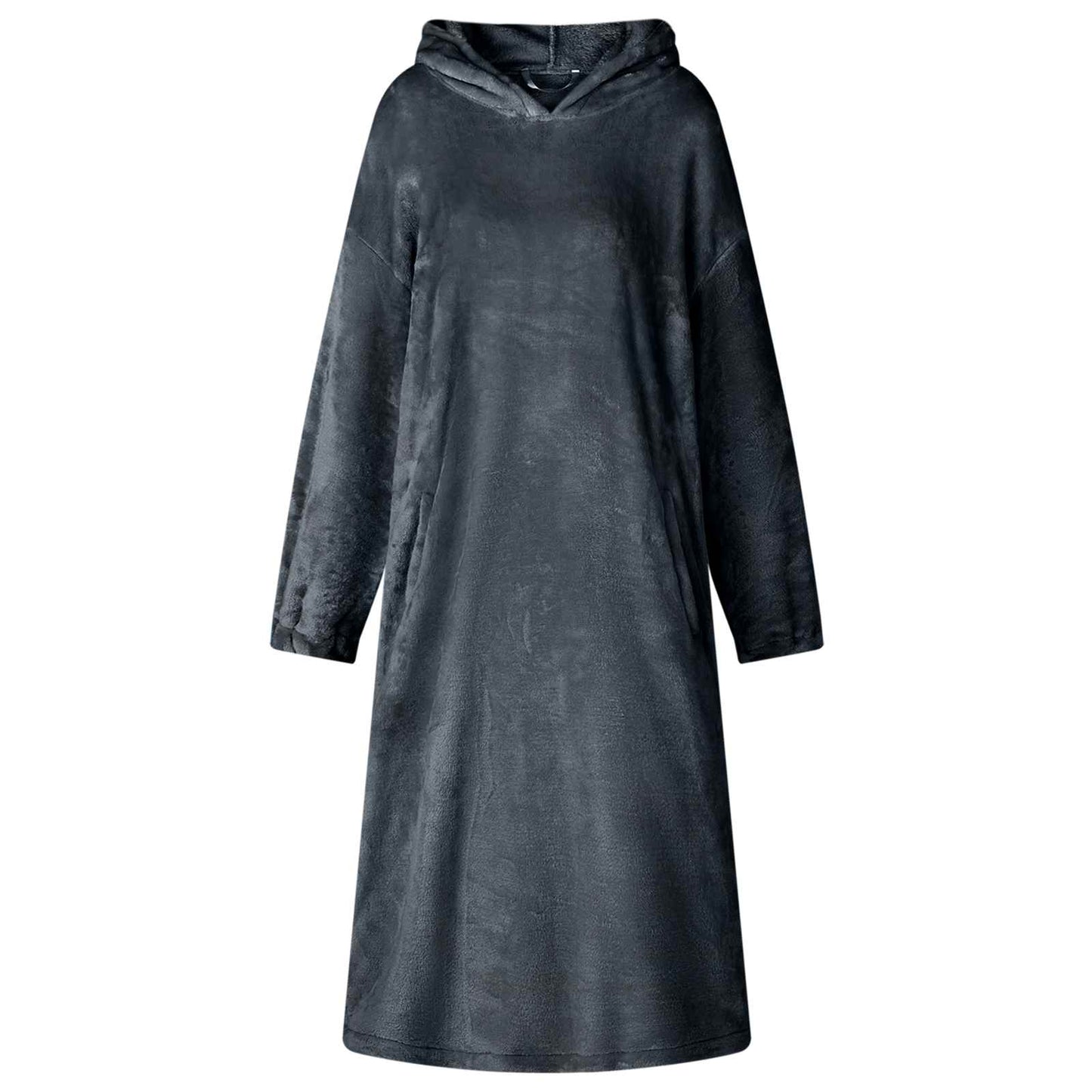 Decken-Hoodie Marineblau S Flanell