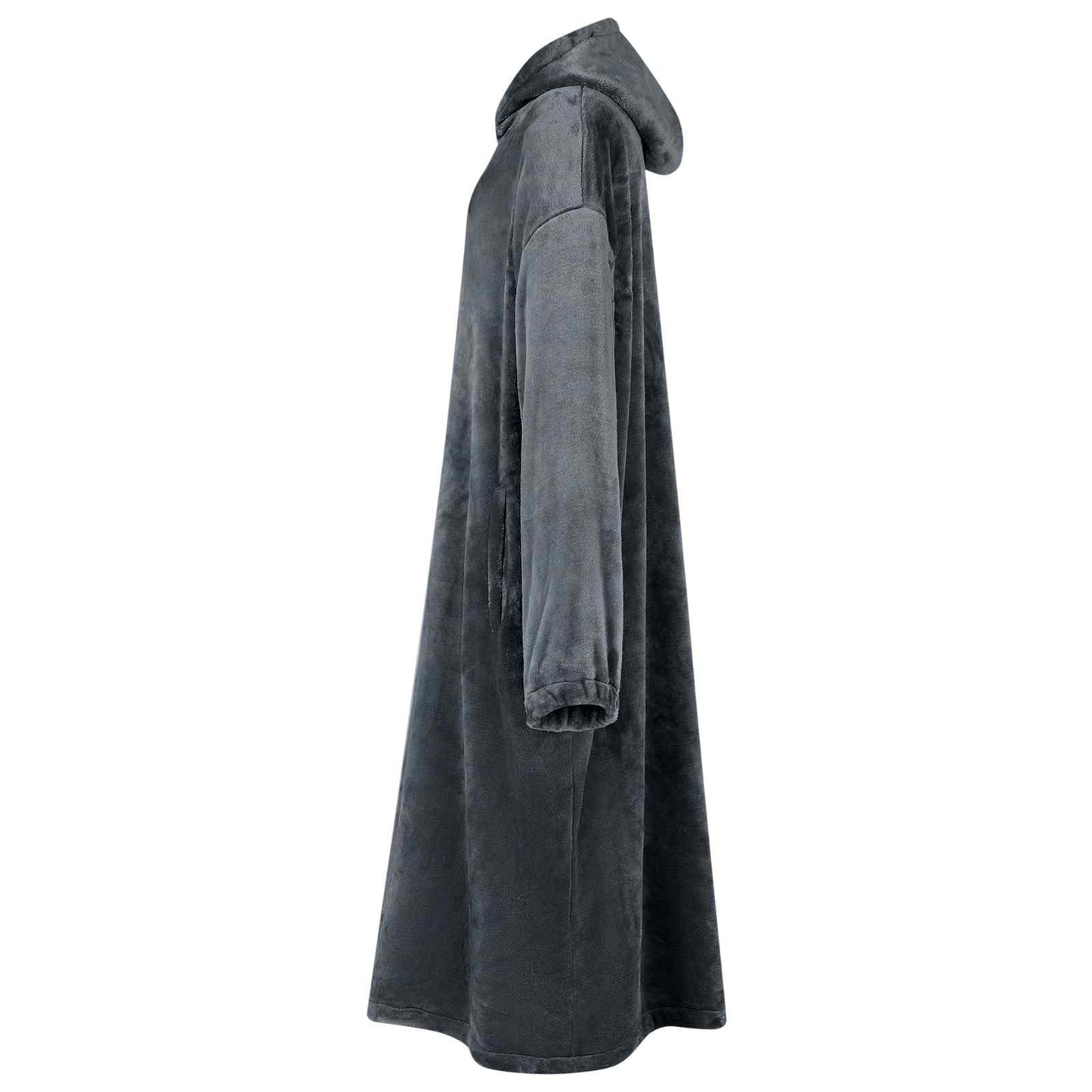 Decken-Hoodie Marineblau S Flanell