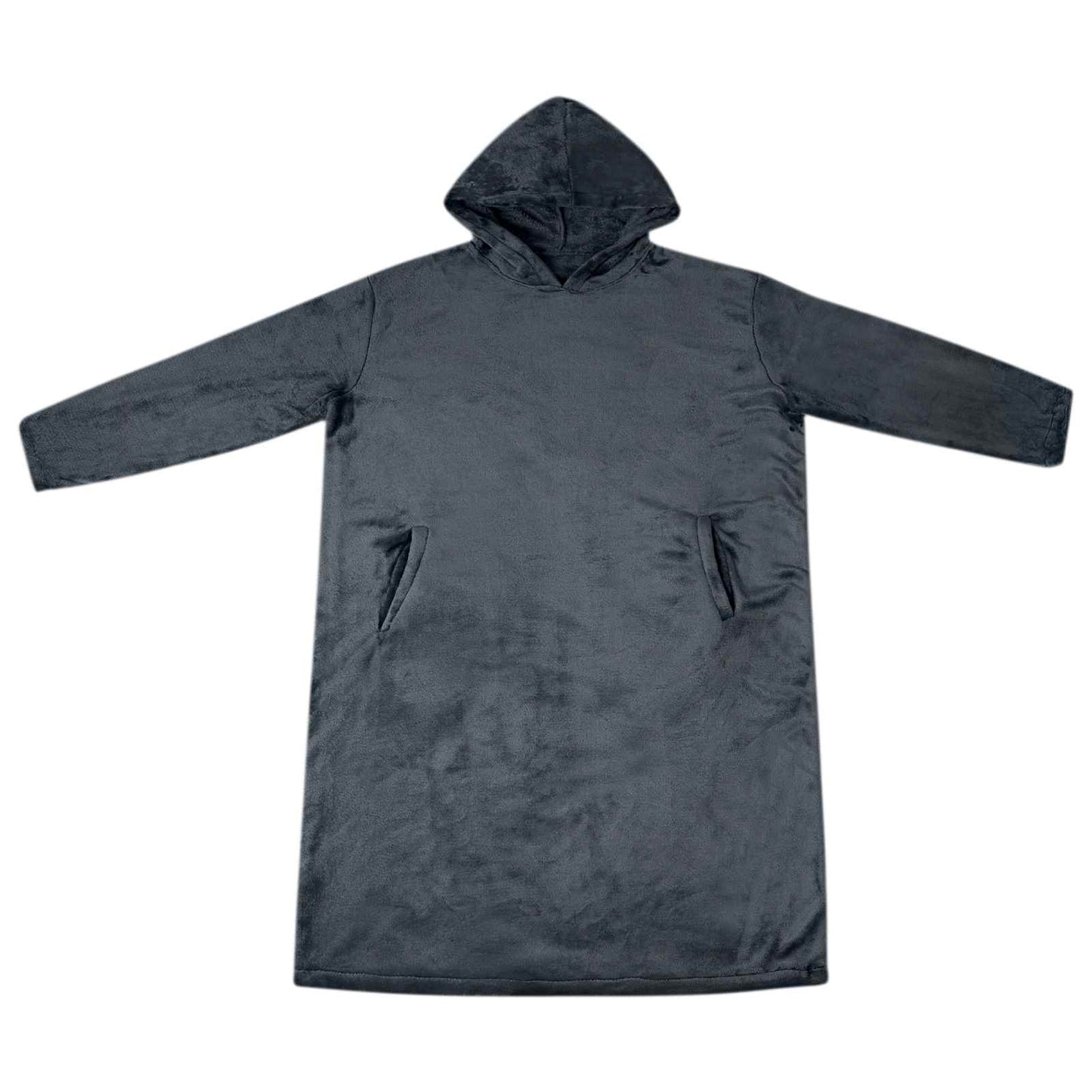 Decken-Hoodie Marineblau M Flanell