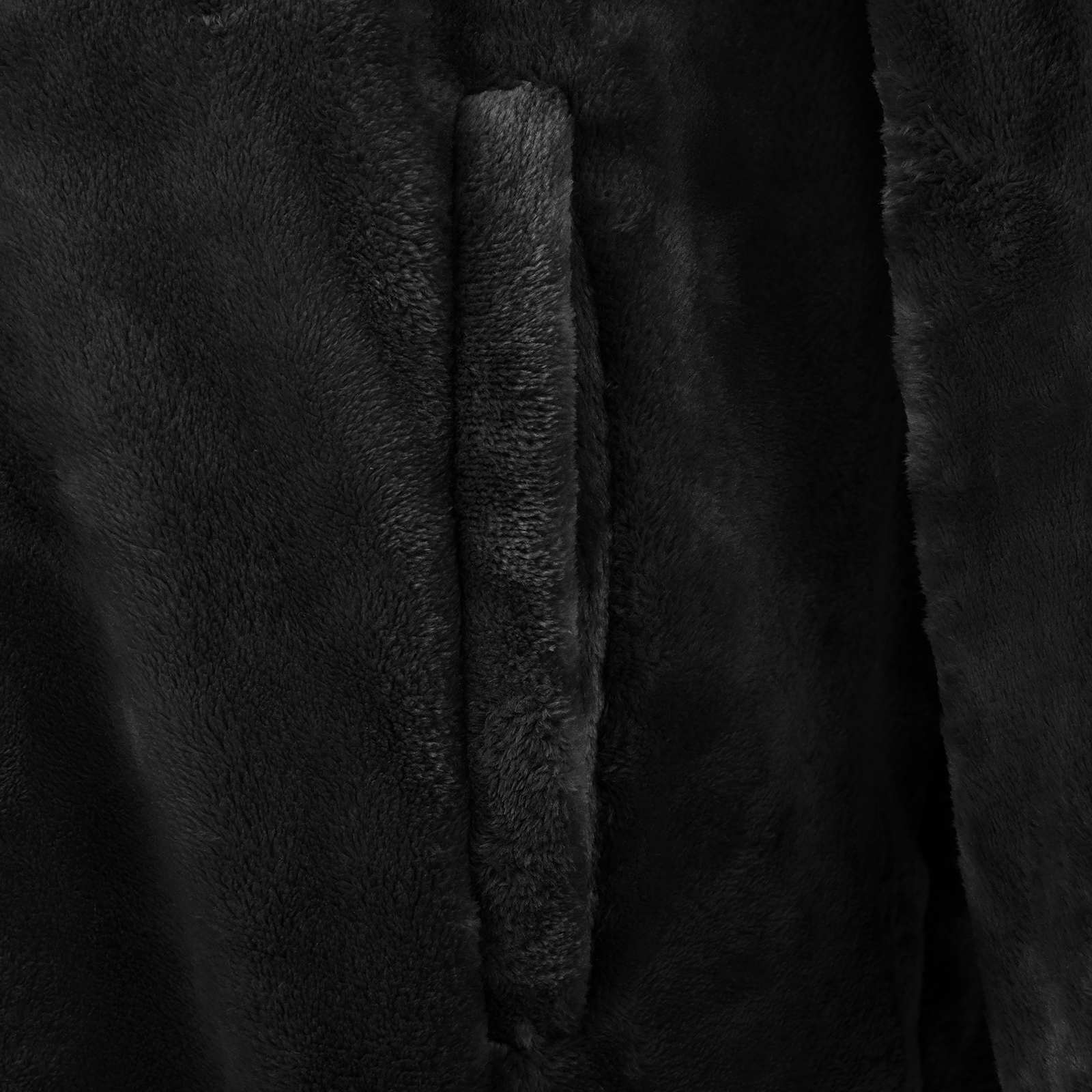 Decken-Hoodie Schwarz M Flanell