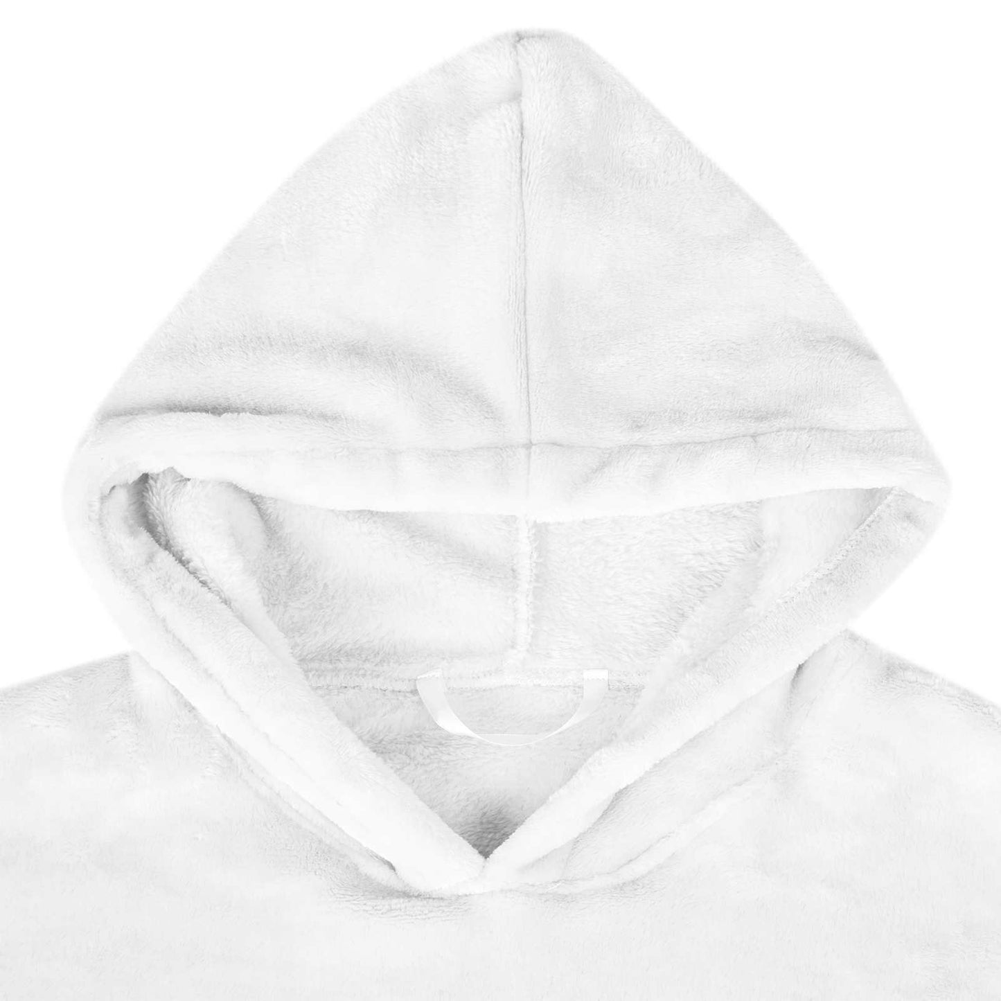 Decken-Hoodie Weiß S Flanell