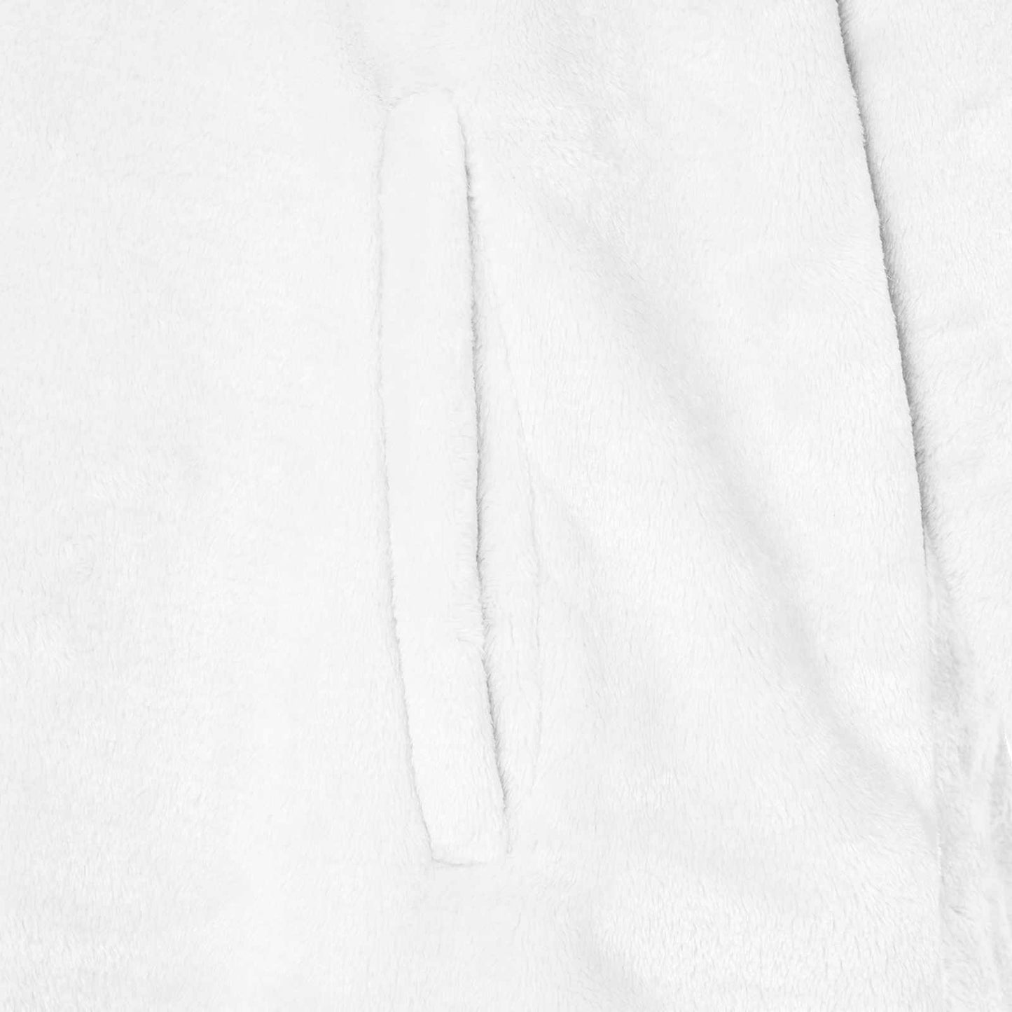 Decken-Hoodie Weiß M Flanell