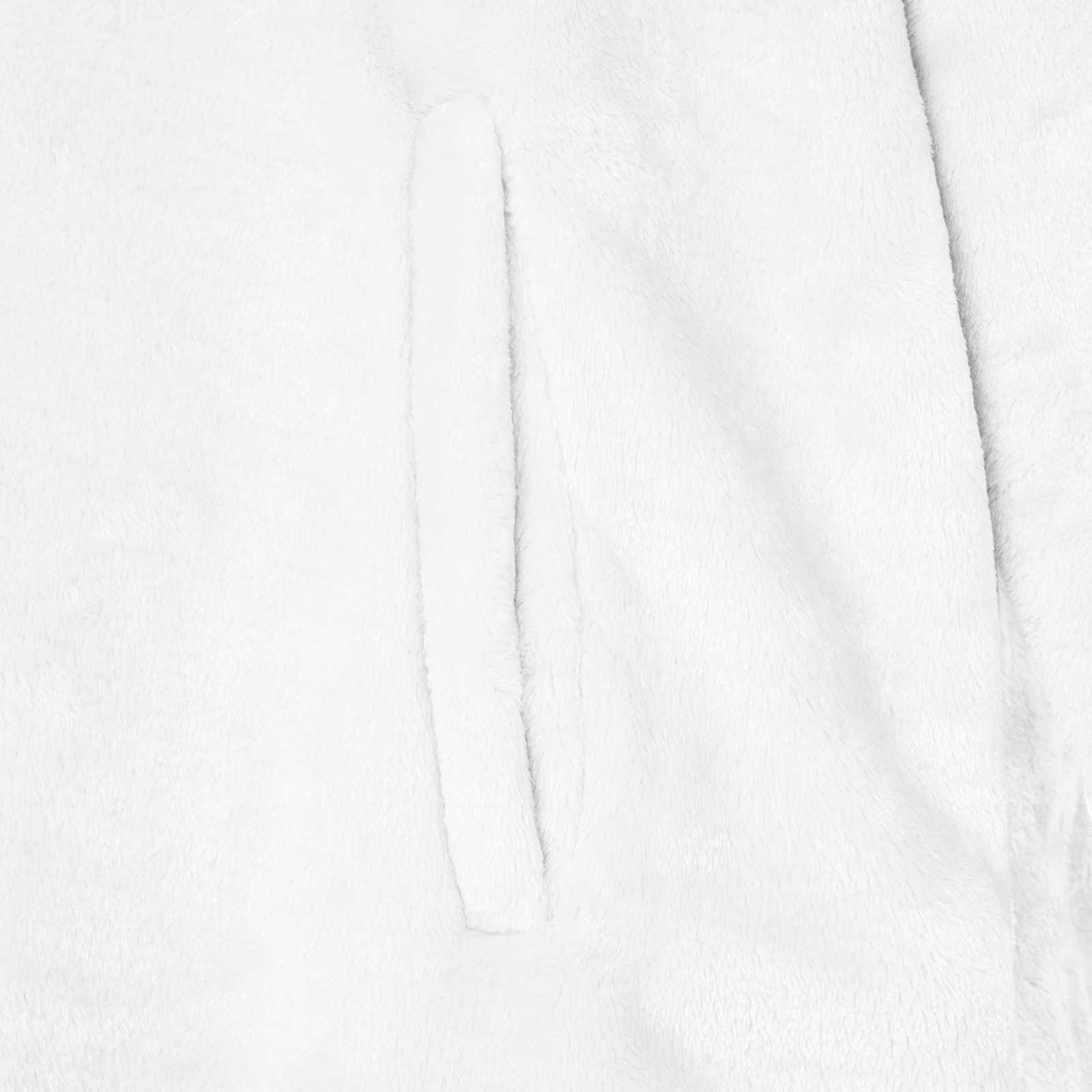 Decken-Hoodie Weiß M Flanell