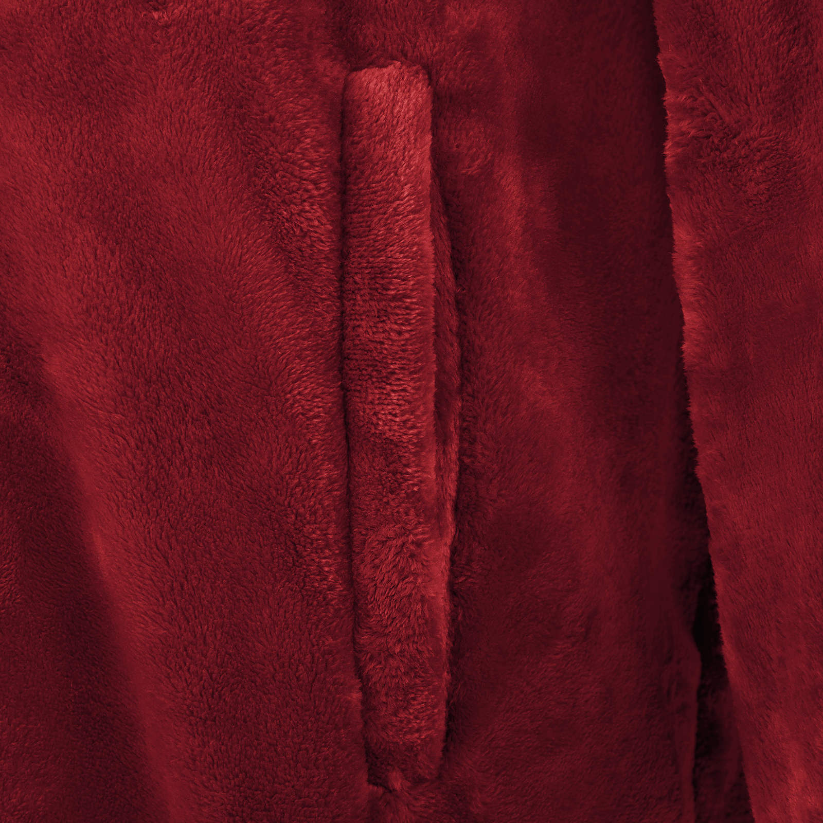 Decken-Hoodie Bordeauxrot L Flanell