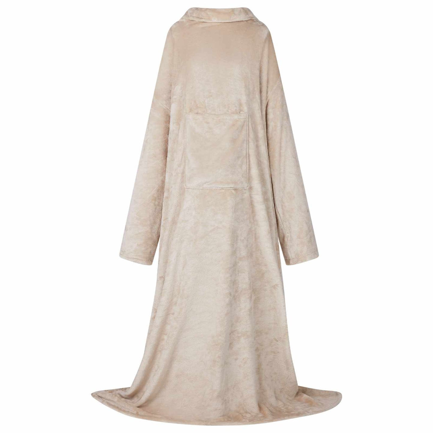 Decken-Hoodie Beige F Flanell
