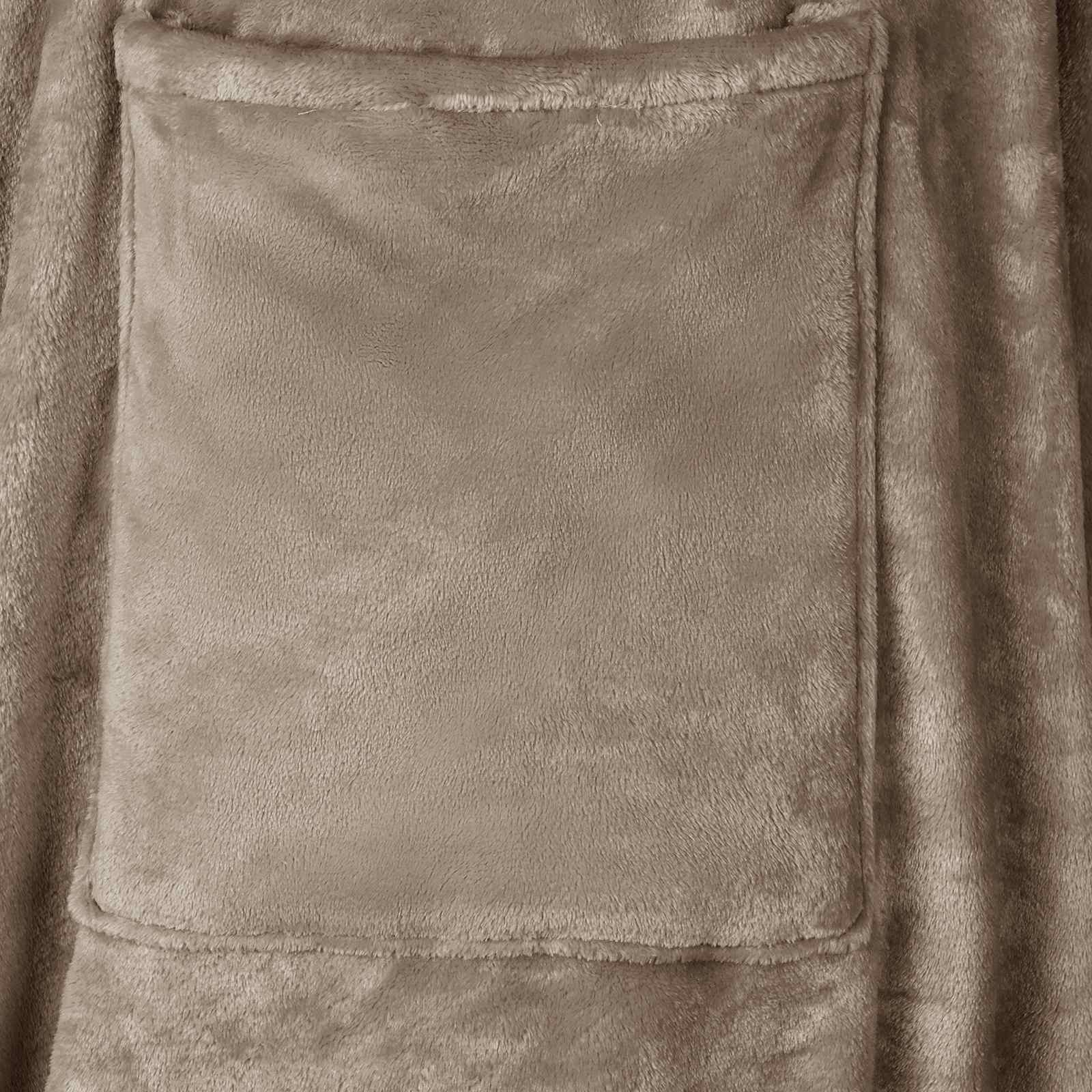 Decken-Hoodie Kamel F Flanell