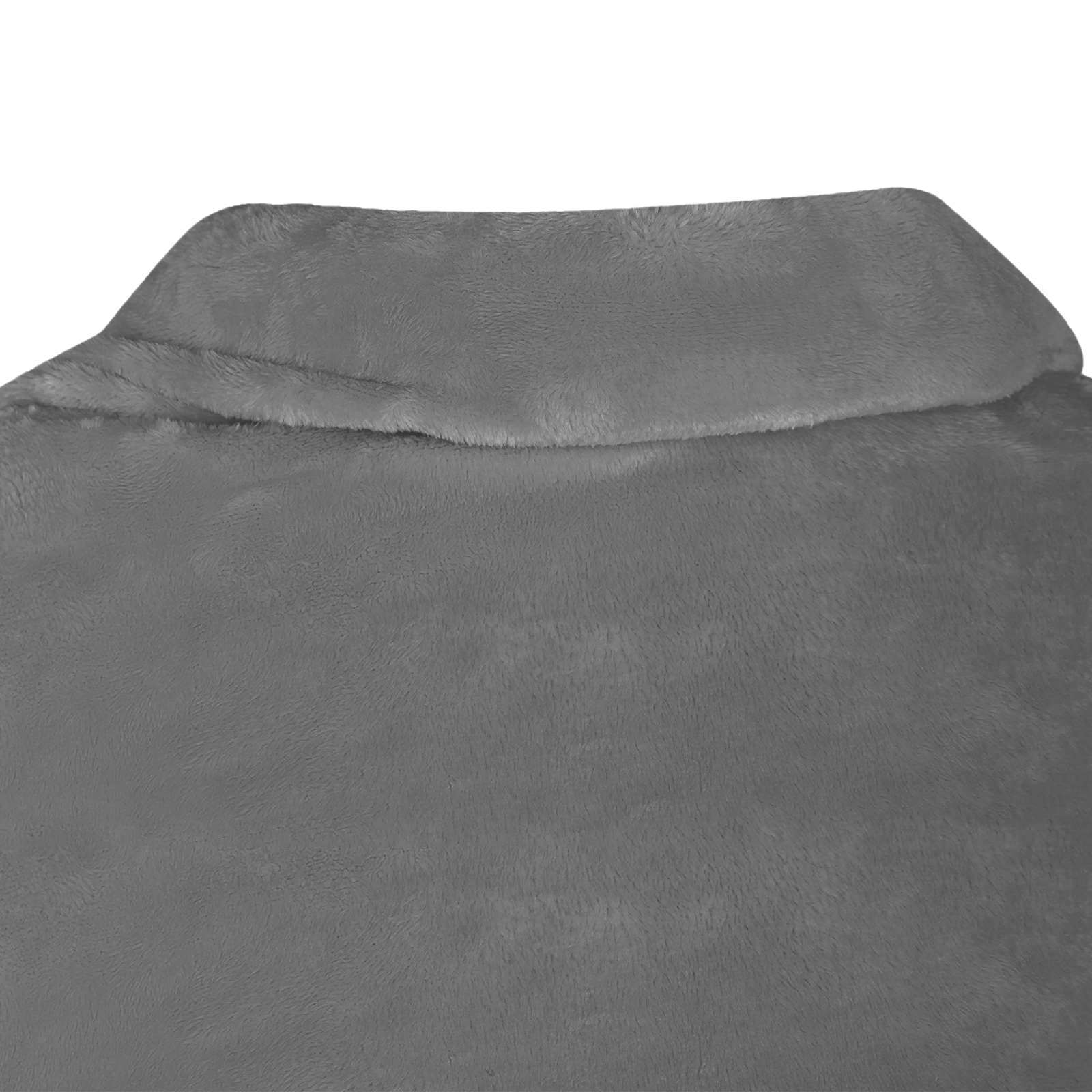 Decken-Hoodie Dunkelgrau F Flanell