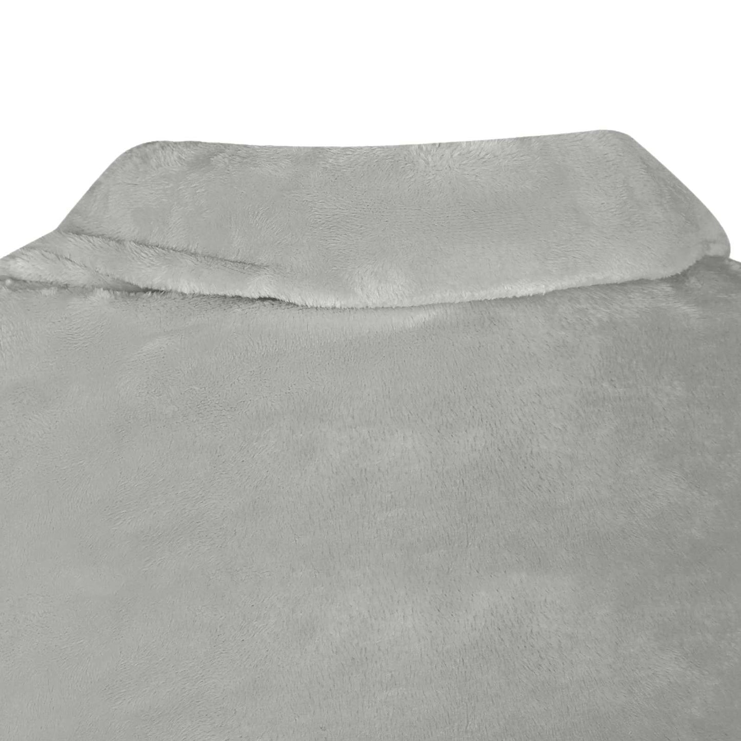 Decken-Hoodie Grau F Flanell
