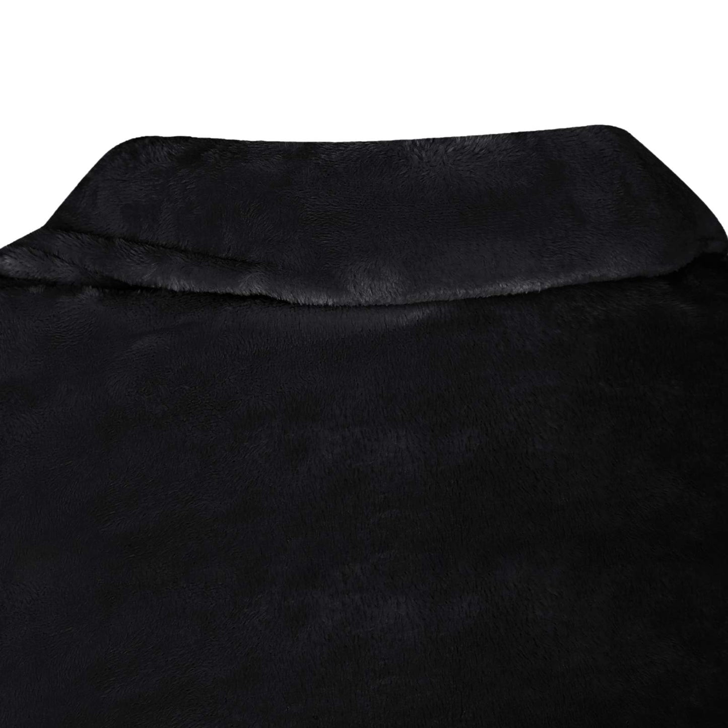 Decken-Hoodie Schwarz F Flanell